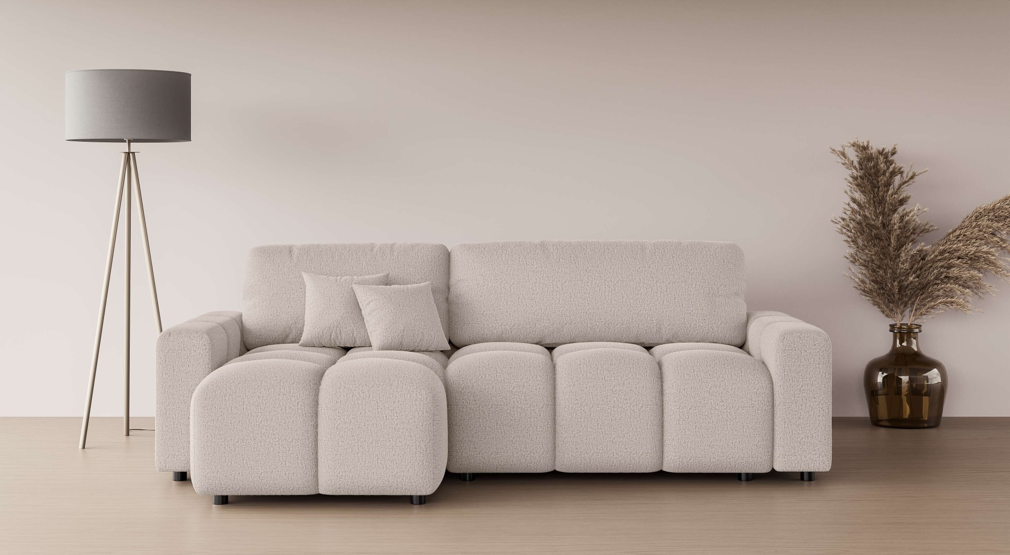Home affaire Ecksofa »FELICI, Schlafsofa 233cm, L-Form mit Recamiere beidse günstig online kaufen