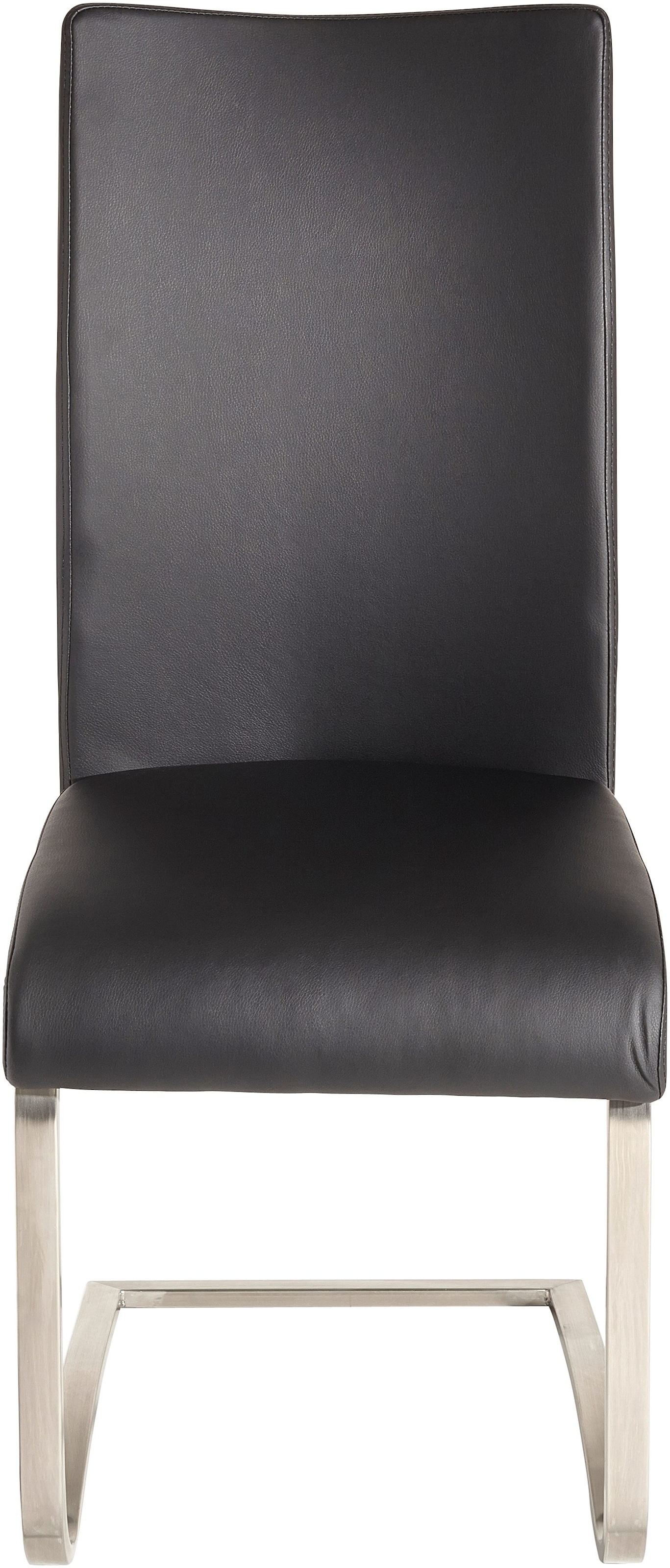 MCA furniture Freischwinger »Arco«, (Set), 2 St., Leder, Stuhl mit Echtlederbezug, belastbar bis 130 Kg