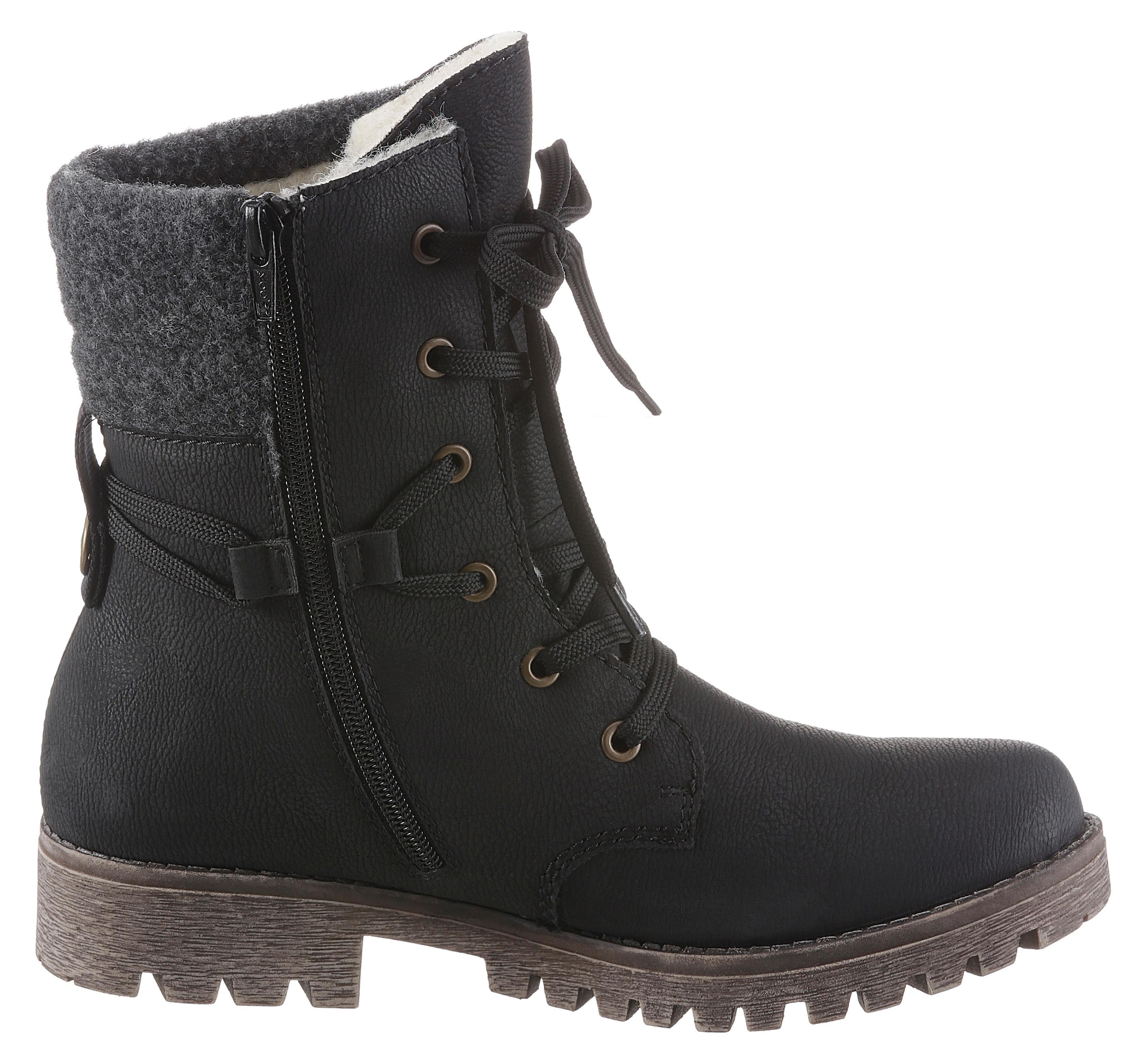 Rieker Winterboots, Outdoorboots, Winterstiefelette, Profilsohle, mit TEX-Membran