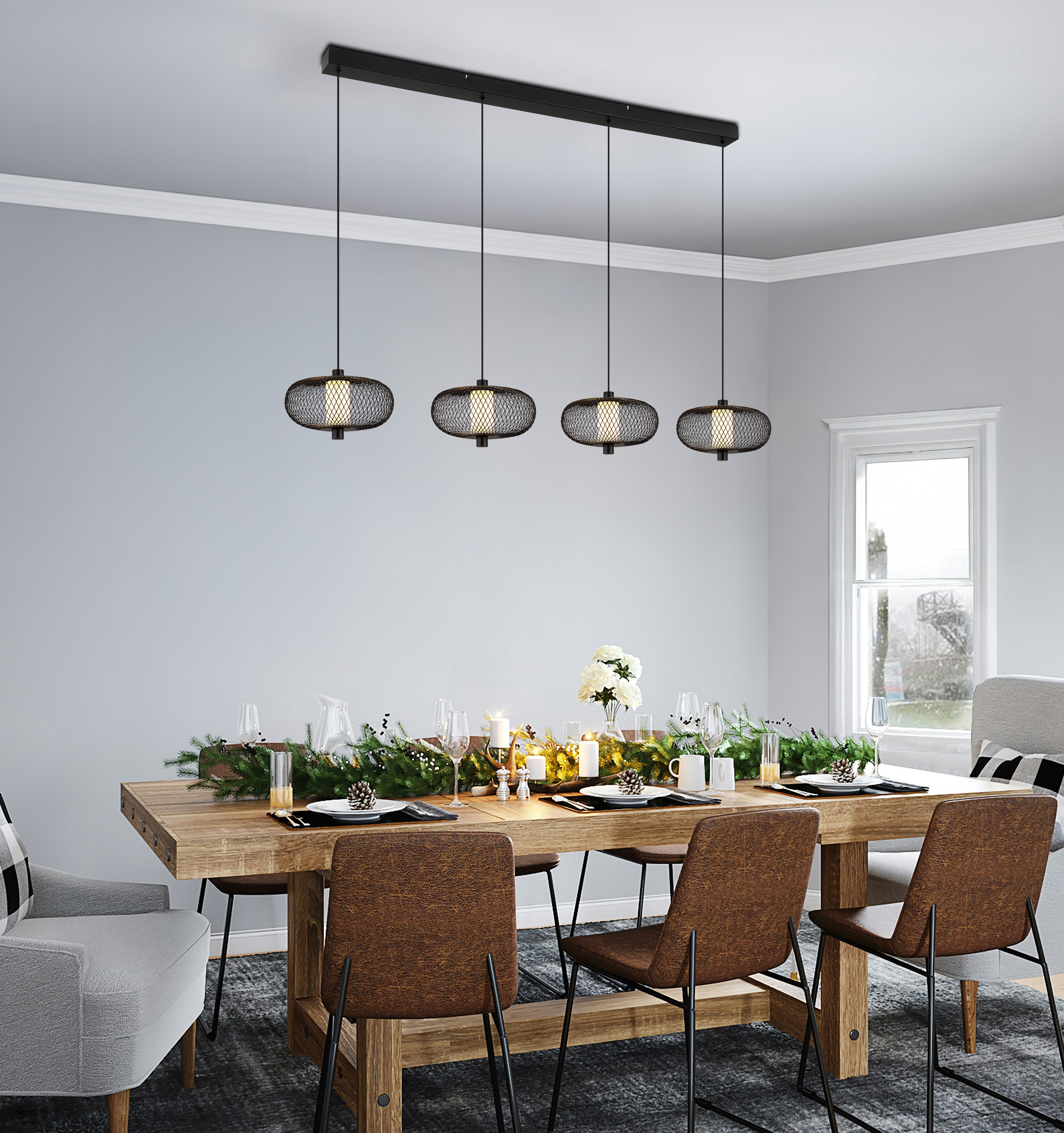 NOWA LED-Hängeleuchte »ASTARI«, 1 flammig, Länge 1000 mm, Breite 220 mm und günstig online kaufen