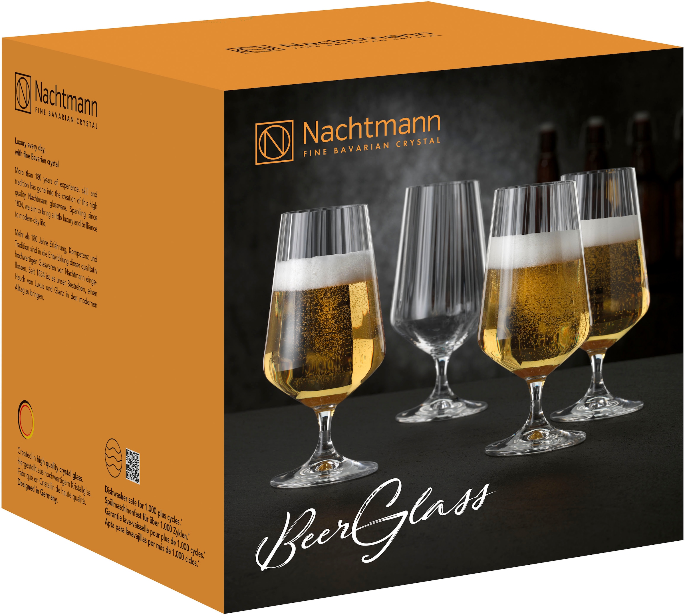 Nachtmann Bierglas »Celebration«, (Set, 4 tlg.), 380 ml, 4-teilig