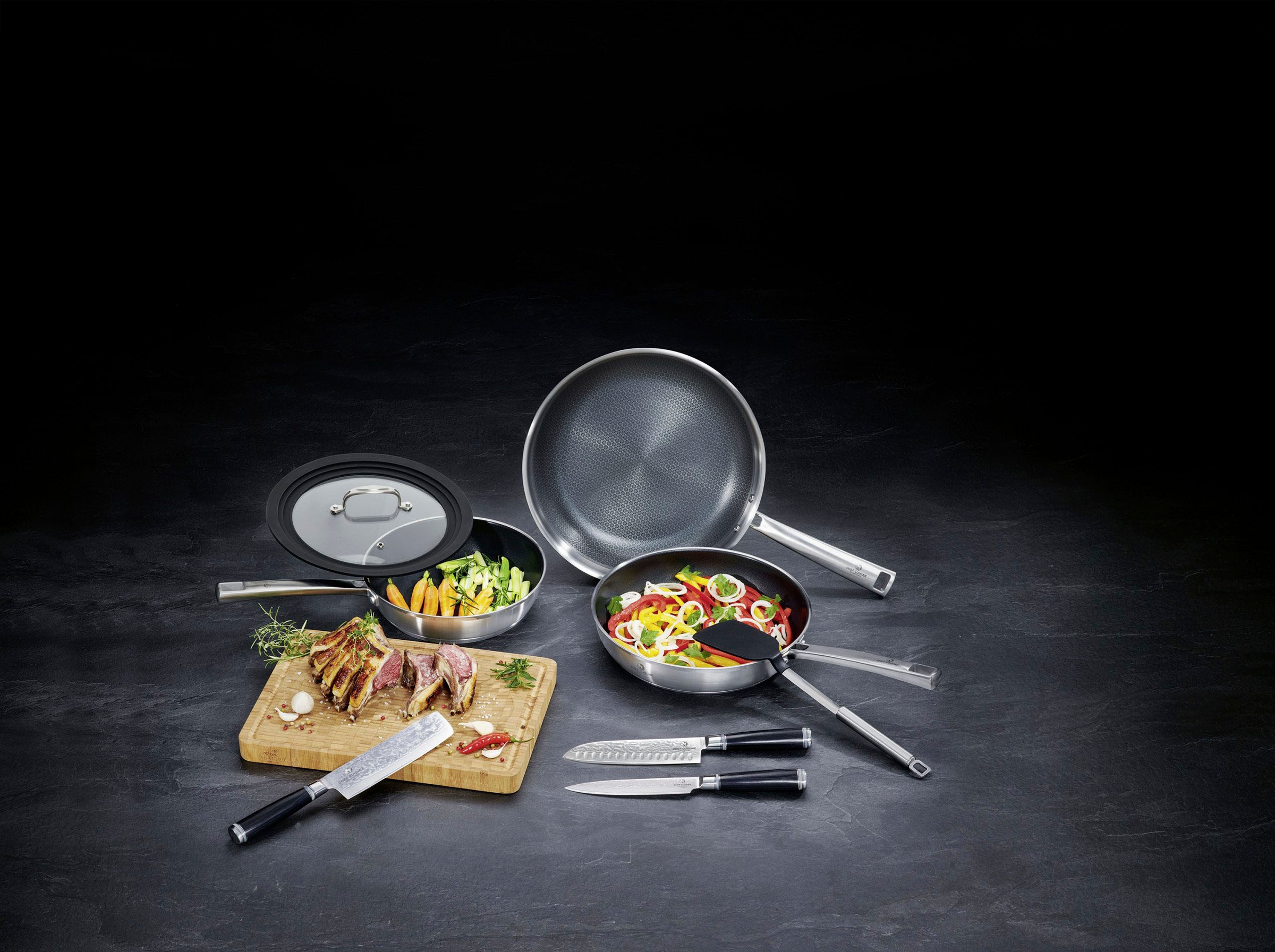 CHEF CUISINE International Pfannen-Set, Edelstahl 18/10, (Set, 5 tlg., 1xSe günstig online kaufen