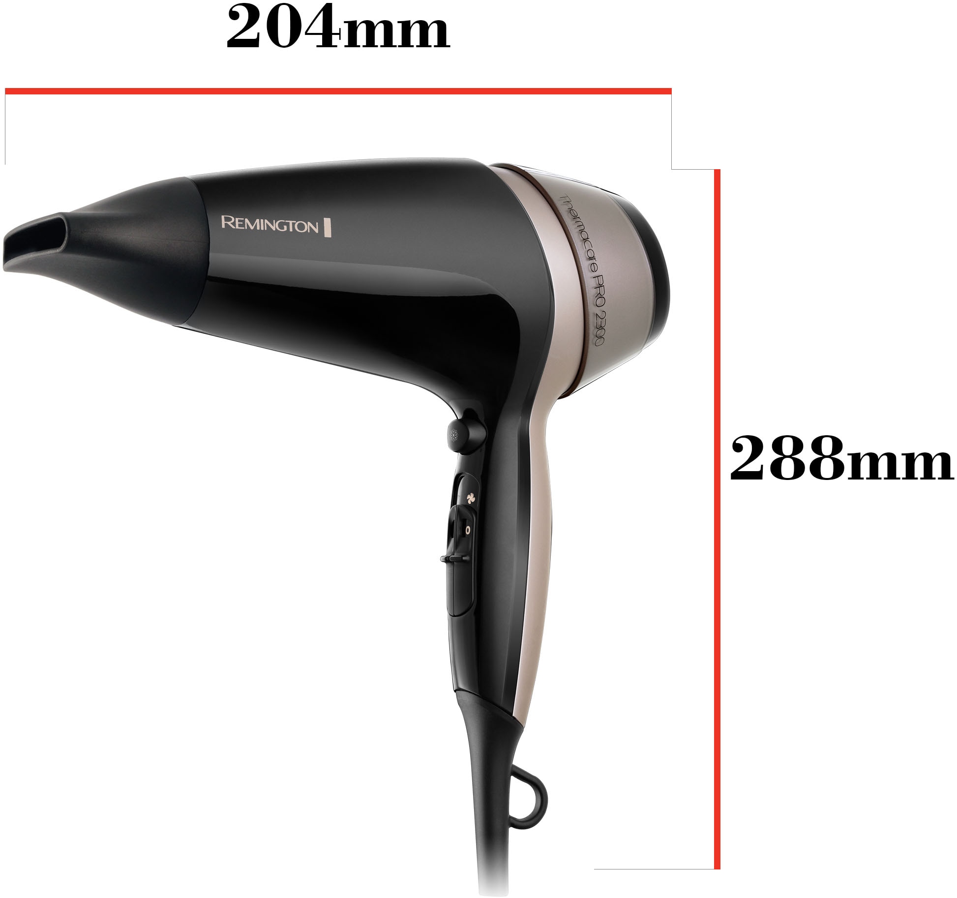 Remington Haartrockner »THERMAcare PRO 2300 (D5715)«, 2100 W, mit Ionenpflege, THERMAcare schnell, Keramik-Ionen-Ring + Diffusor