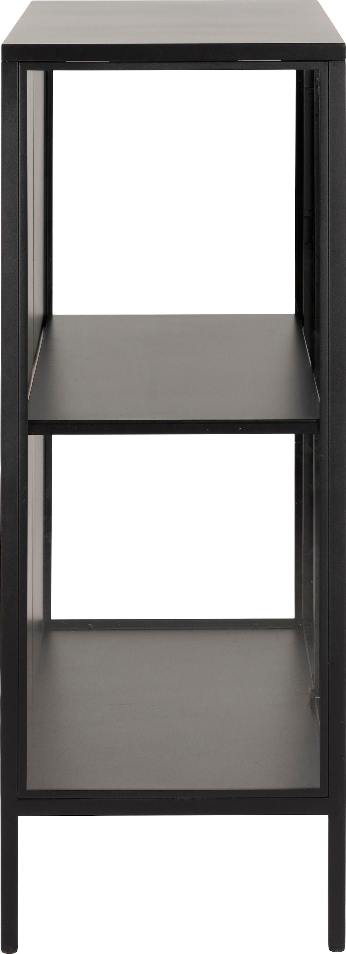 ACTONA GROUP Vitrine »New York«, schwarzes Metall mit Glastüren, 2 Fächern, Höhe  100 cm auf Rechnung kaufen