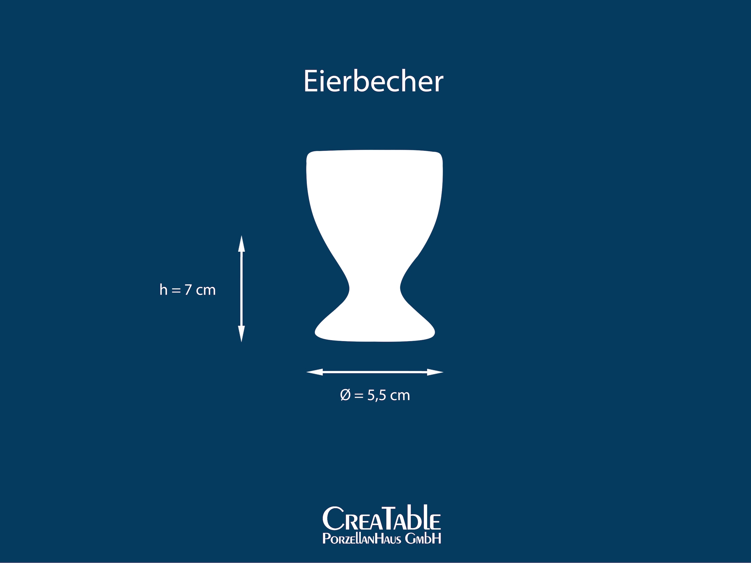 CreaTable Eierbecher »Nature Collection Creme, 6-tlg.« Naturverbundenes Design, Einzigartige Oberfläche