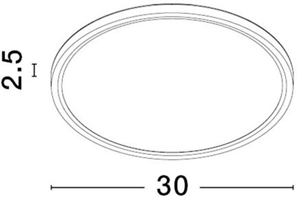 Nova Luce LED Deckenleuchte »DIXIE« LED-Modul 1 Stk. Warmweiß