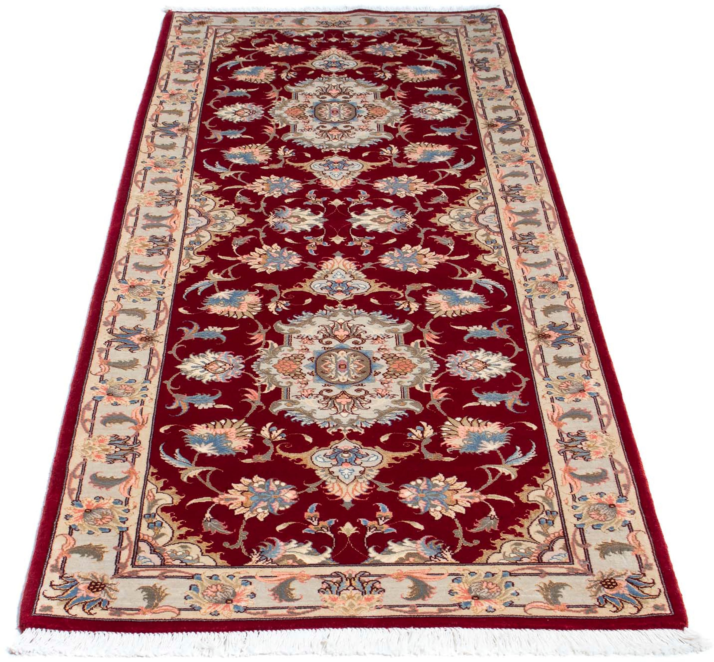 morgenland Orientteppich »Perser - Täbriz - Royal - 213 x 83 cm - dunkelrot günstig online kaufen