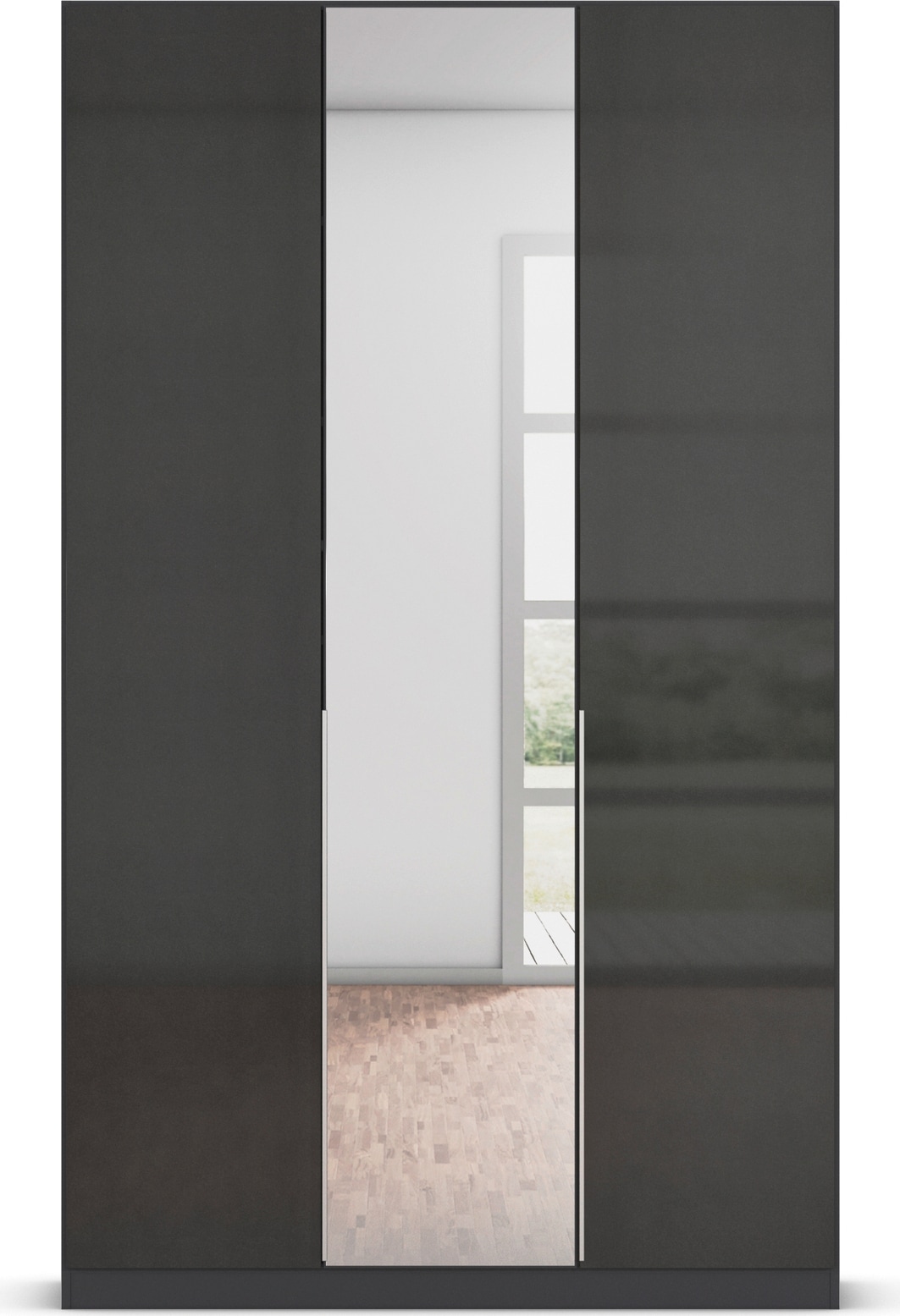 rauch Drehtürenschrank »Kleiderschrank Schrank Garderobe AGORDO mit Dekor- oder Hochglanzfront«, (in zwei Griff-Farben), durchdachte Innenausstattung, in 6 Breiten und 2 Höhen MADE IN GERMANY