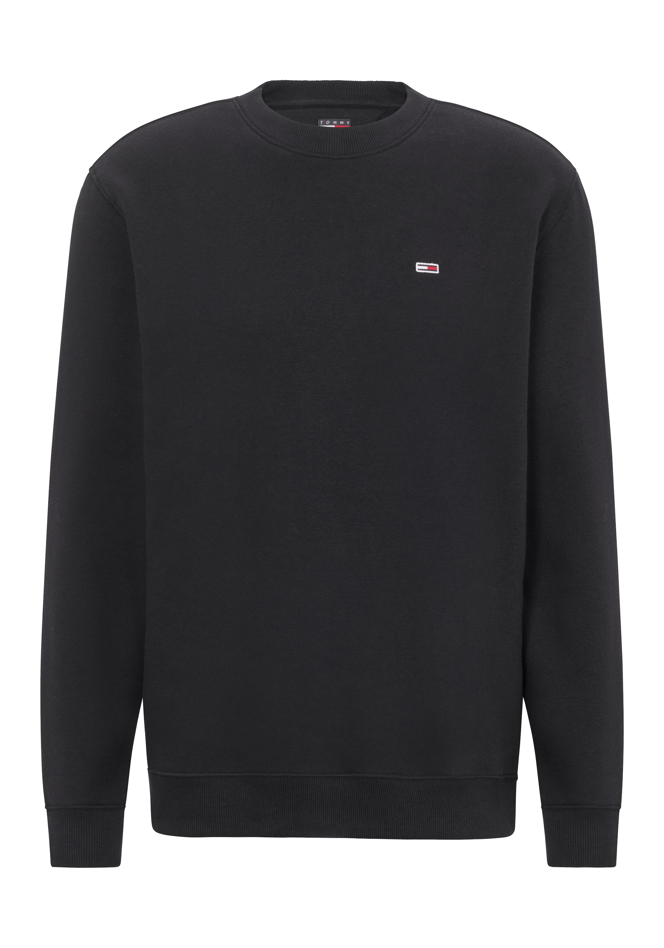 Tommy Jeans Sweatshirt »TJM REG S FLAG CREW«, Mit besticktem Markenlogo auf Brusthöhe