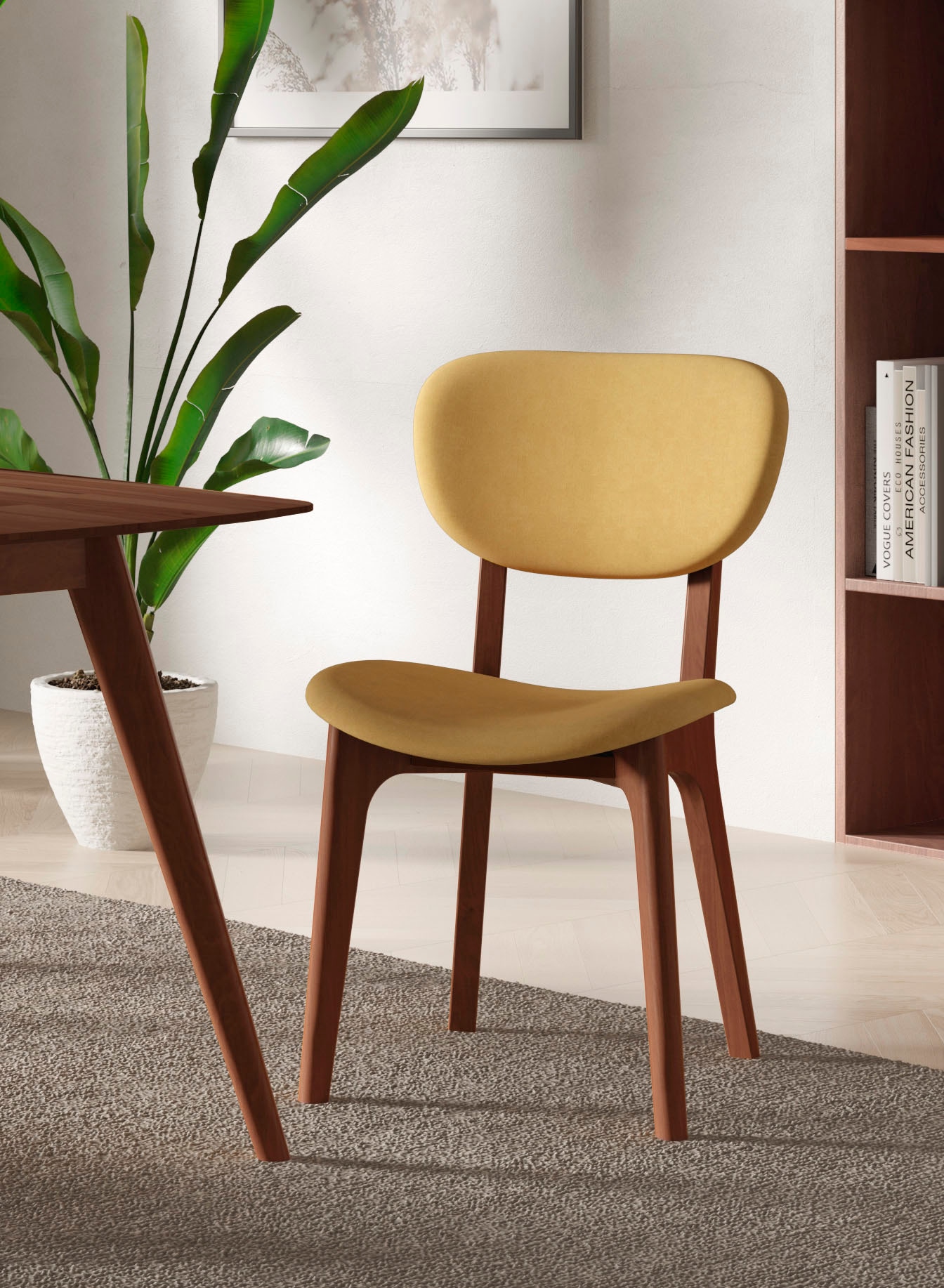 INOSIGN Stuhl »COZY Made in Italy« (Set) 2 Stk.Gestell in Buche, Kirsch- od günstig online kaufen