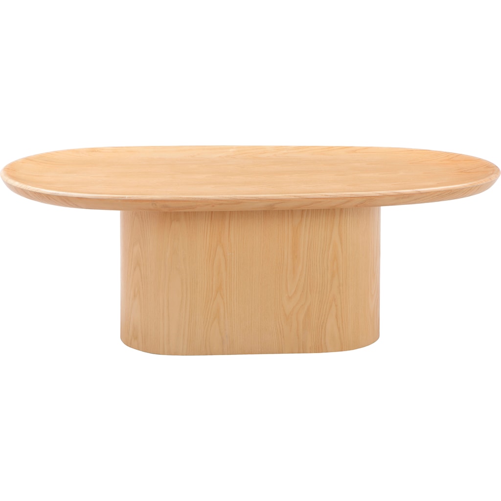 Leonique Couchtisch »Elia«, mit einer ovalen Tischplatte, aus MDF, Breite 120 cm