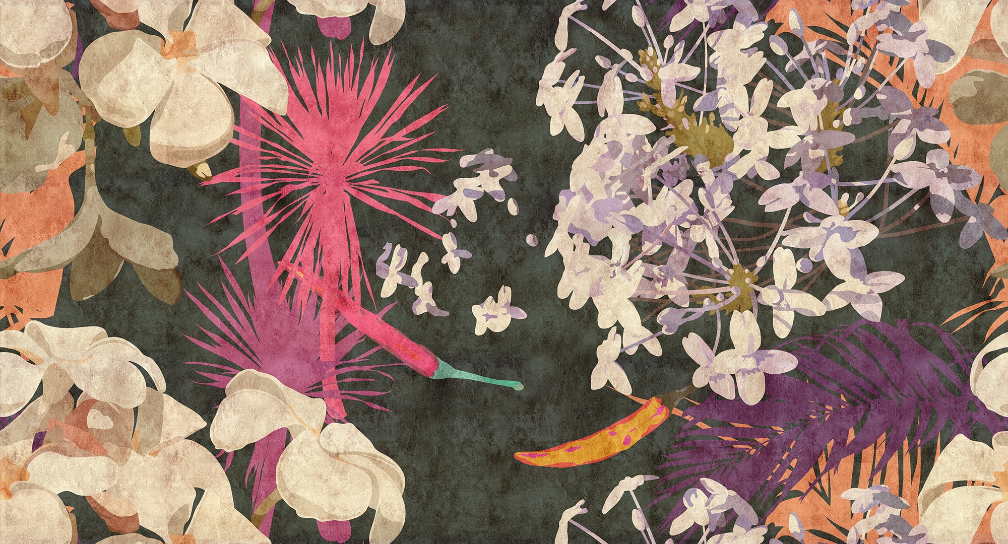 living walls Fototapete »Walls by Patel Vintage Bouquet 2« glatt Vlies, Wan günstig online kaufen