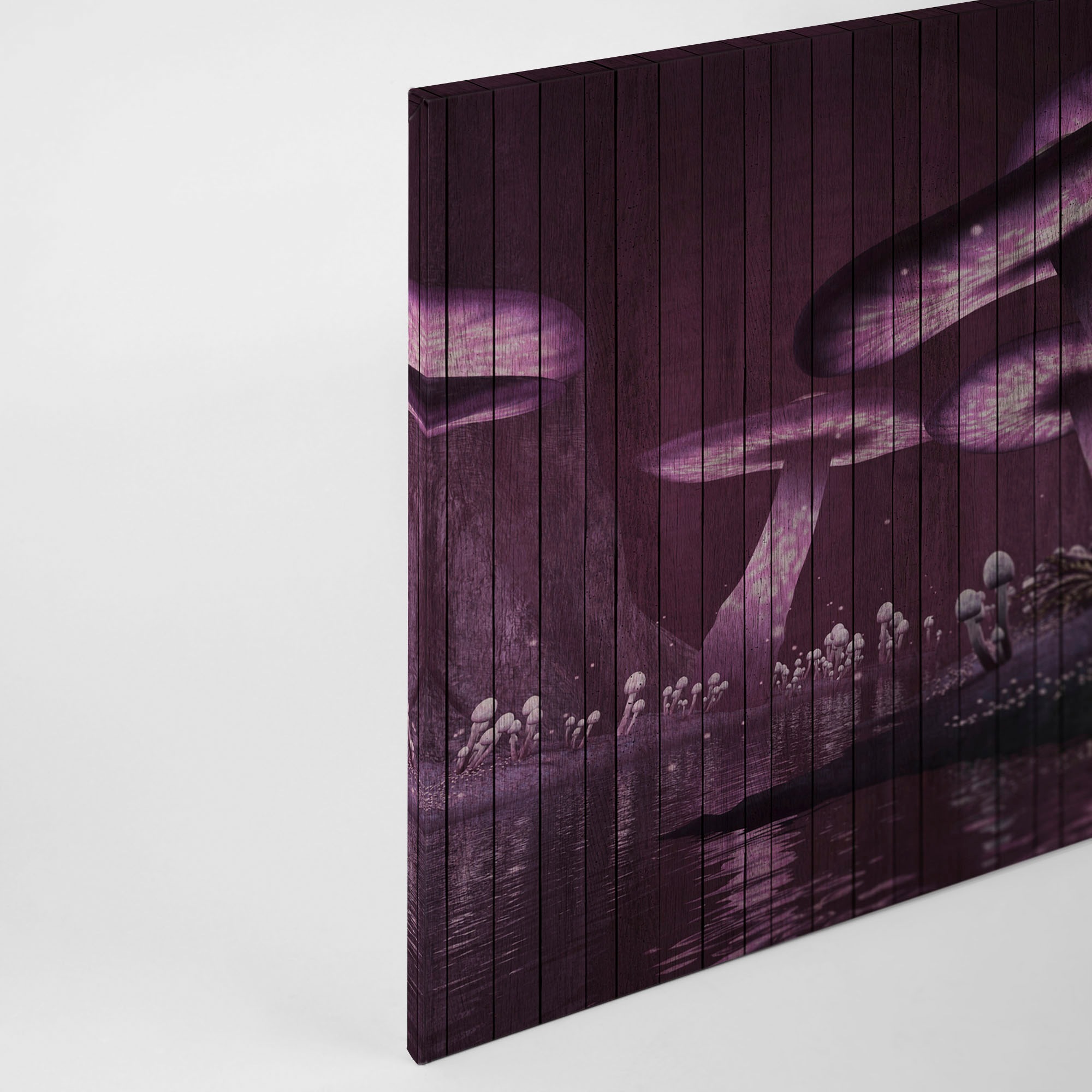 A.S. Création Leinwandbild »fantasy«, Kunst-Abstrakt-Kinder, (1 St.), Keilrahmen Bild Holzoptik Fantasiewelt Leinwand-Bild Wohnzimmer modern