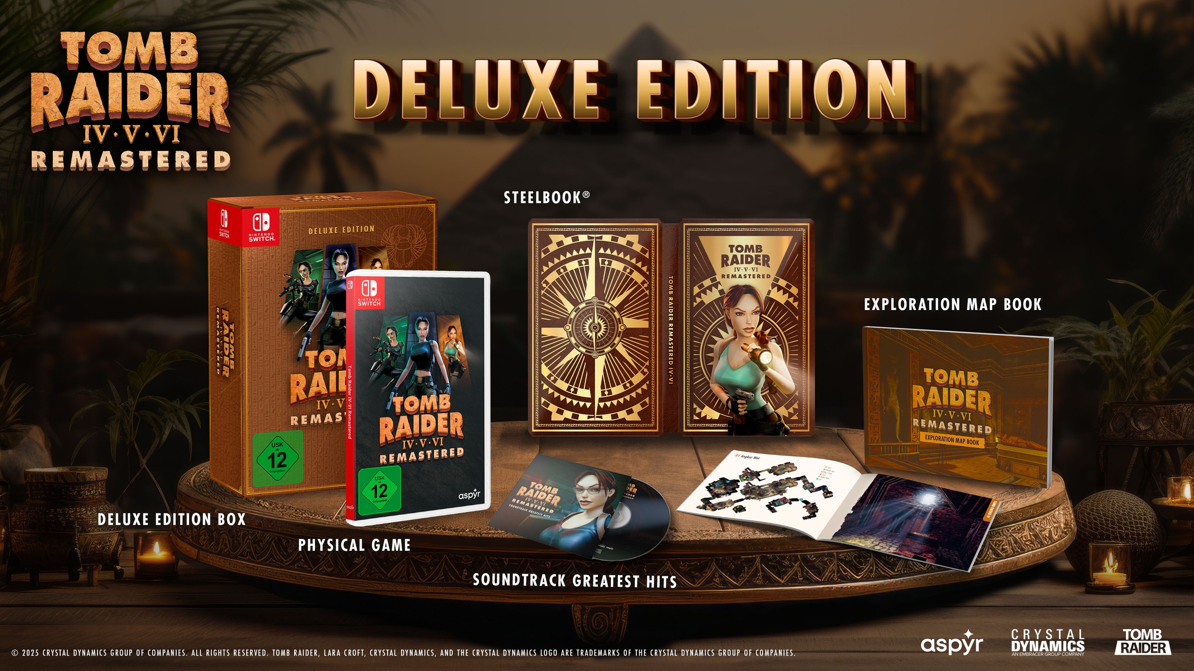 Aspyr Media Spielesoftware »Tomb Raider IV-VI Remastered Starring Lara Croft: Deluxe Edition«, Nintendo Switch 2