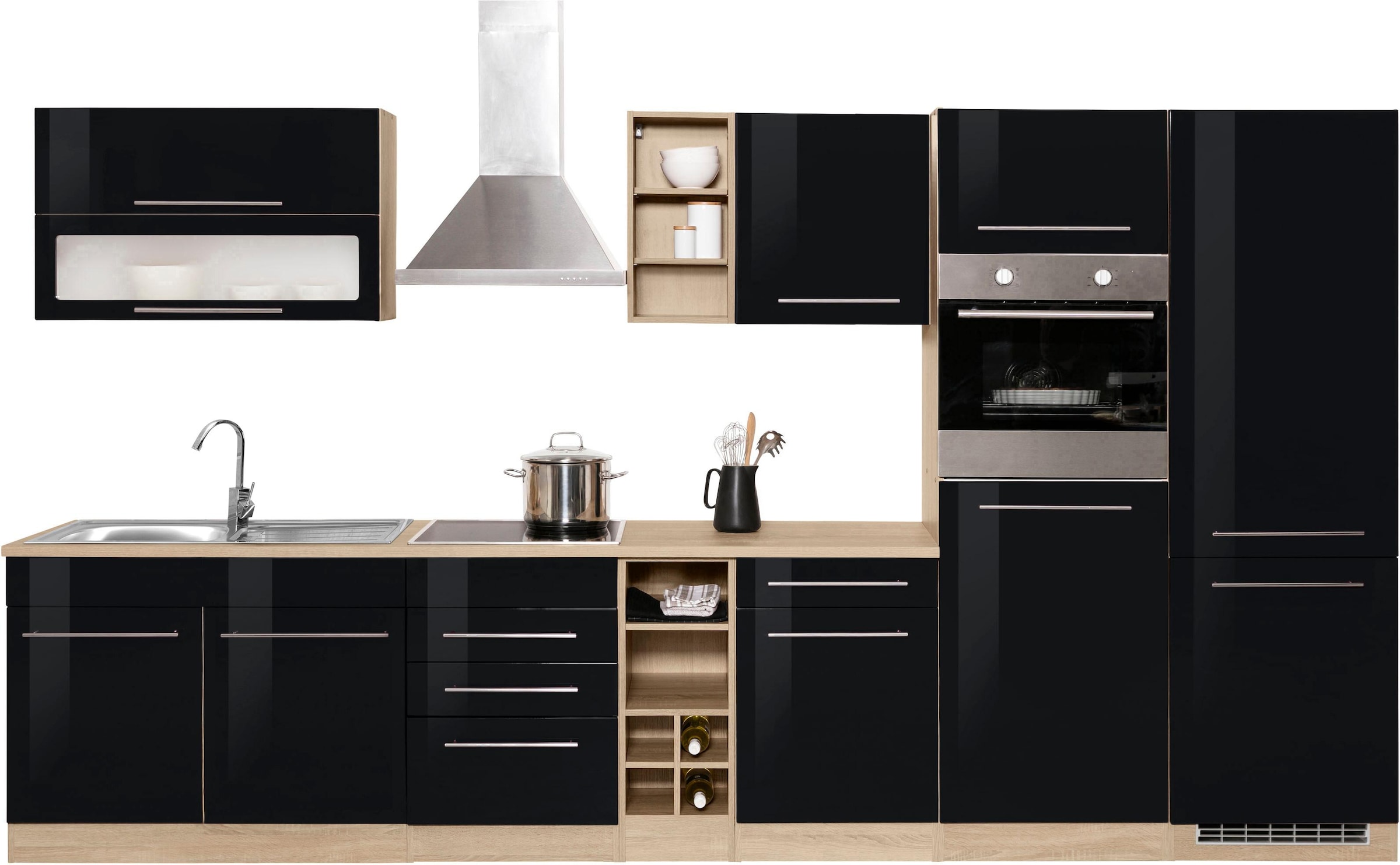 KOCHSTATION Küchenzeile »KS-Eton« ohne E-Geräte, Breite 360 cm günstig online kaufen