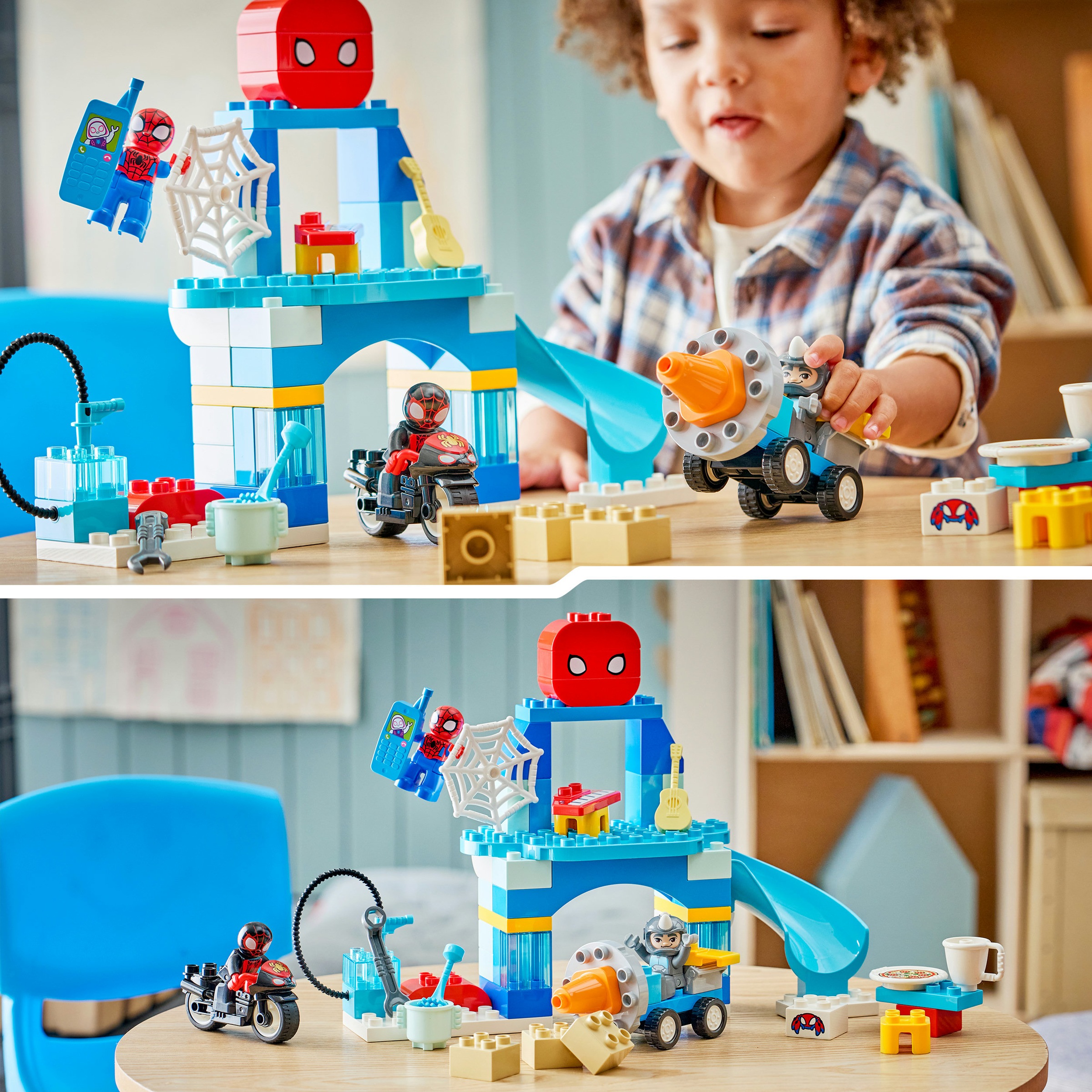 LEGO® Konstruktionsspielsteine »Team Spideys Hauptquartier (10464), LEGO DUPLO Disney« Made in Europe