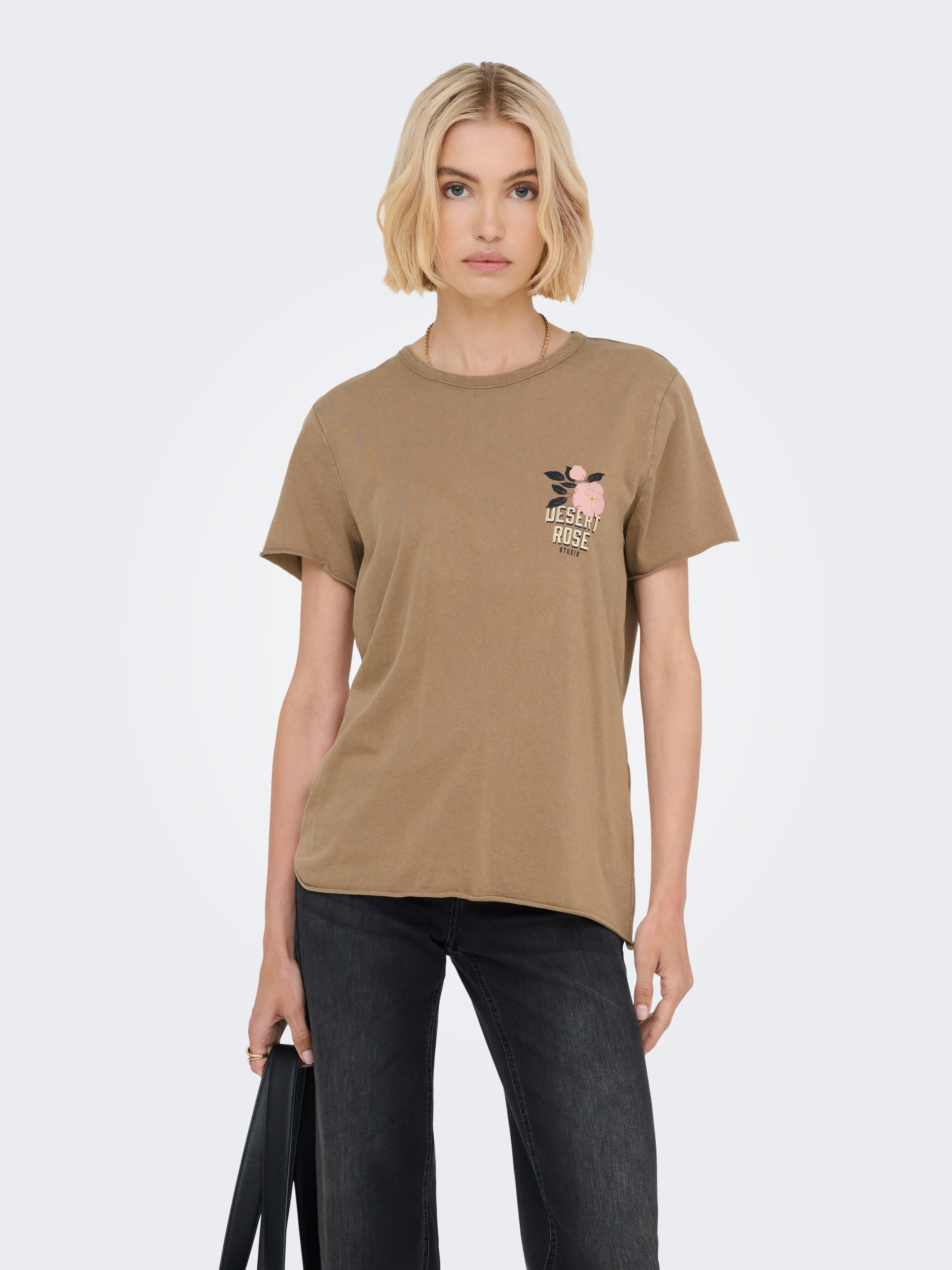 ONLY Rundhalsshirt »ONLLUCY REG S/S TOP JRS NOOS« unterschiedlich bedruckt