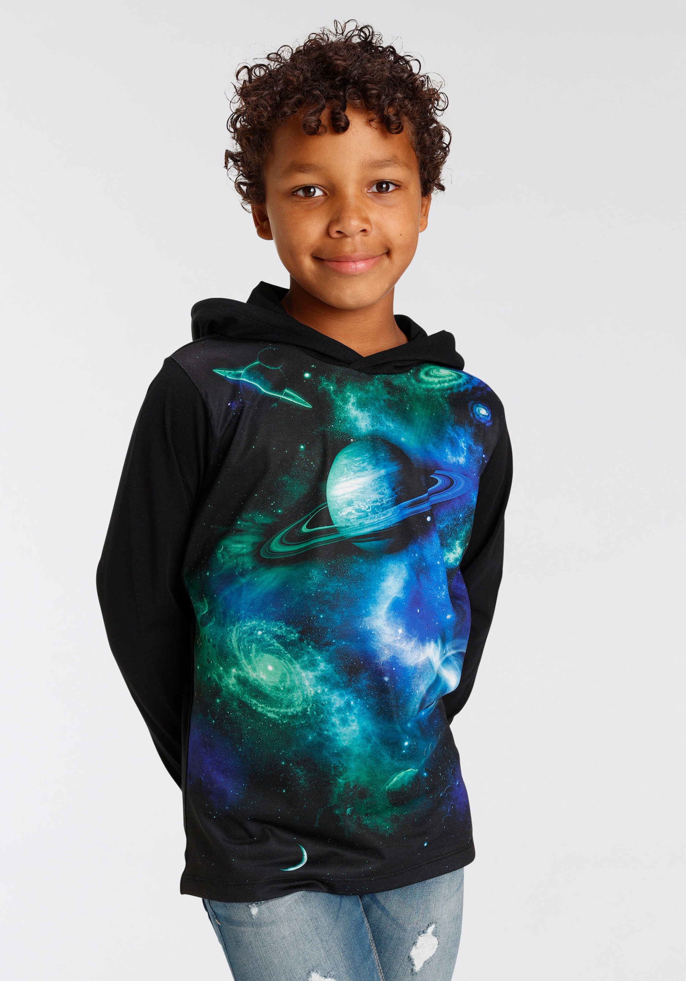 kaufen Kapuzenshirt KIDSWORLD Fotodruck online »UNIVERSUM«,