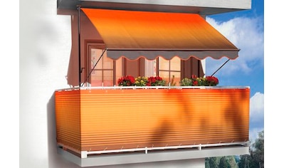 Angerer Freizeitmöbel Balkonsichtschutz, Meterware, orange-braun, H: 75 cm kaufen