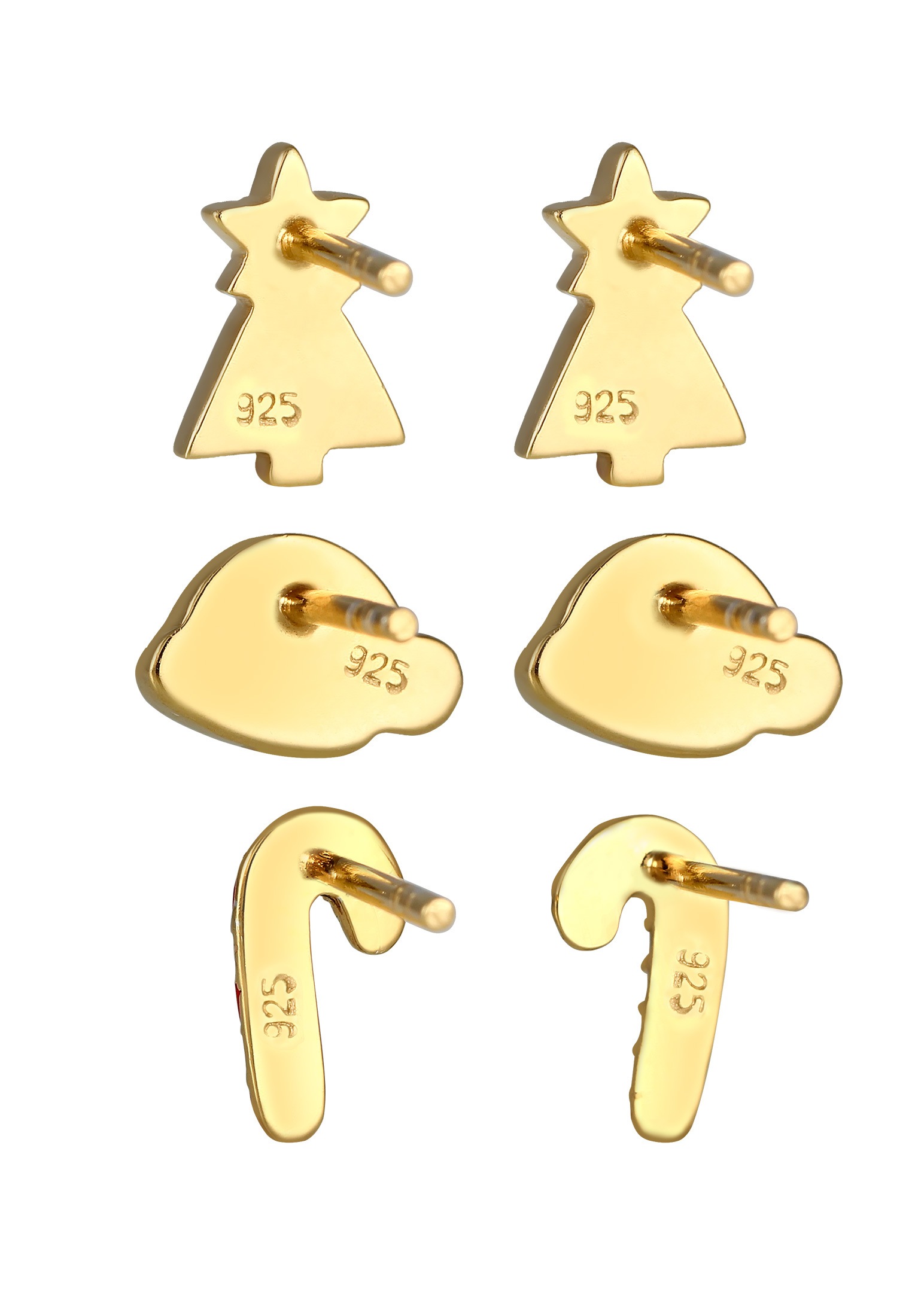 Elli Ohrring-Set »X-mas 3er Set Süß 925 Silber, mit Kristallen von Swarovski®«