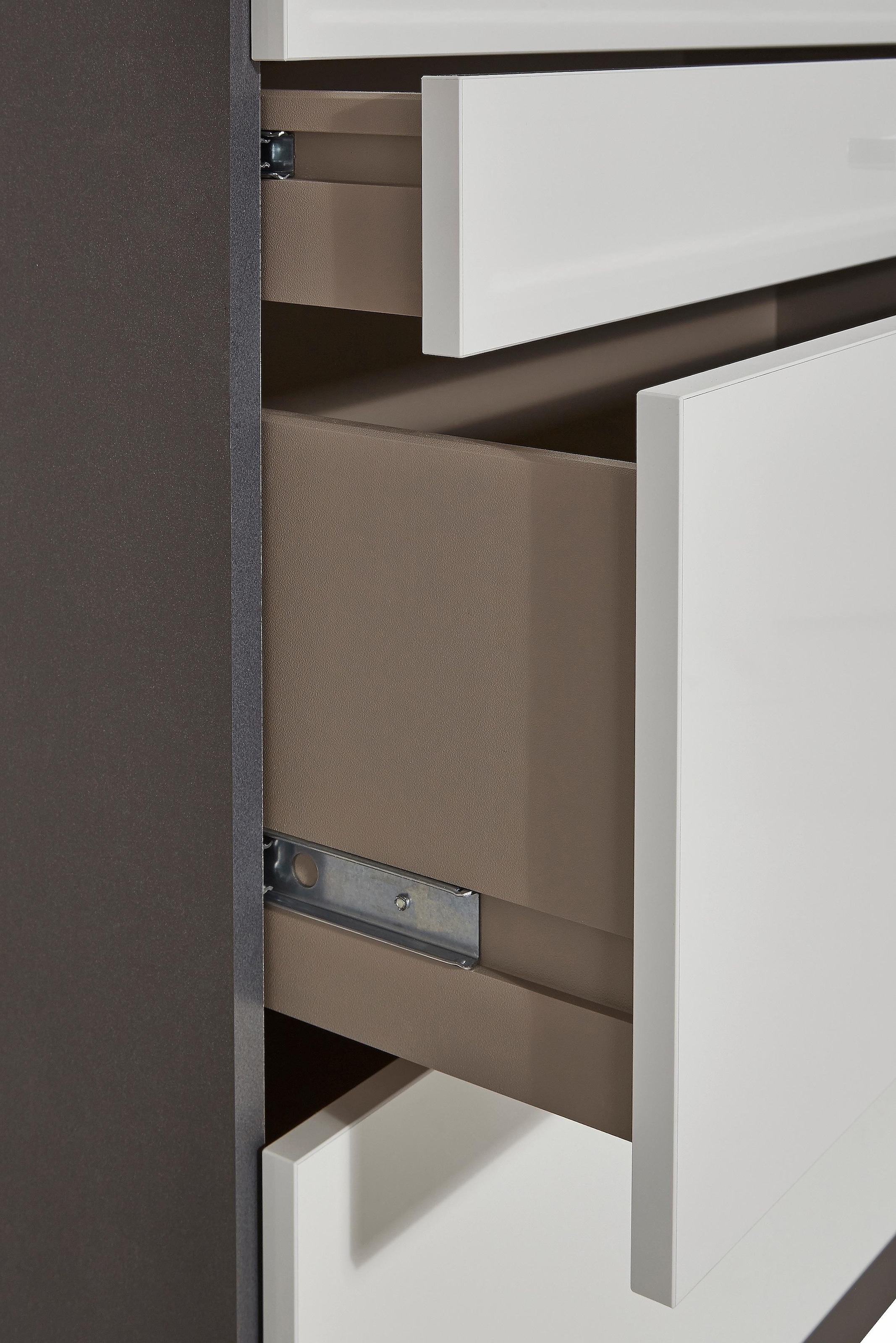 rauch Drehtürenschrank »Kleiderschrank Schrank Garderobe Garderobenschrank Topseller HOMBURG«, mit viel Stauraum, oberer Schubkasten mit Einteilung MADE IN GERMANY