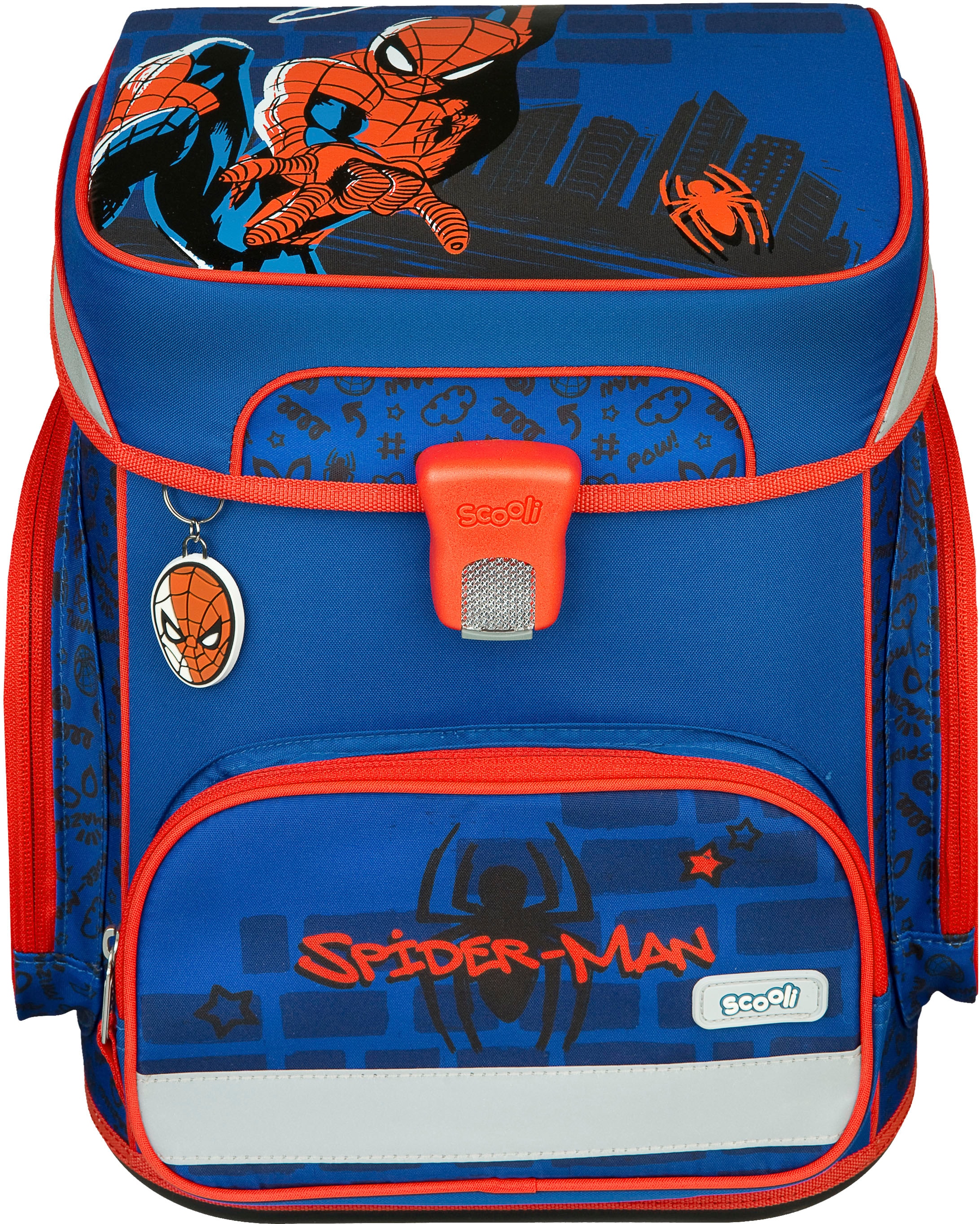 Scooli Schulranzen »EasyFit, Spider Man«, Reflektoren