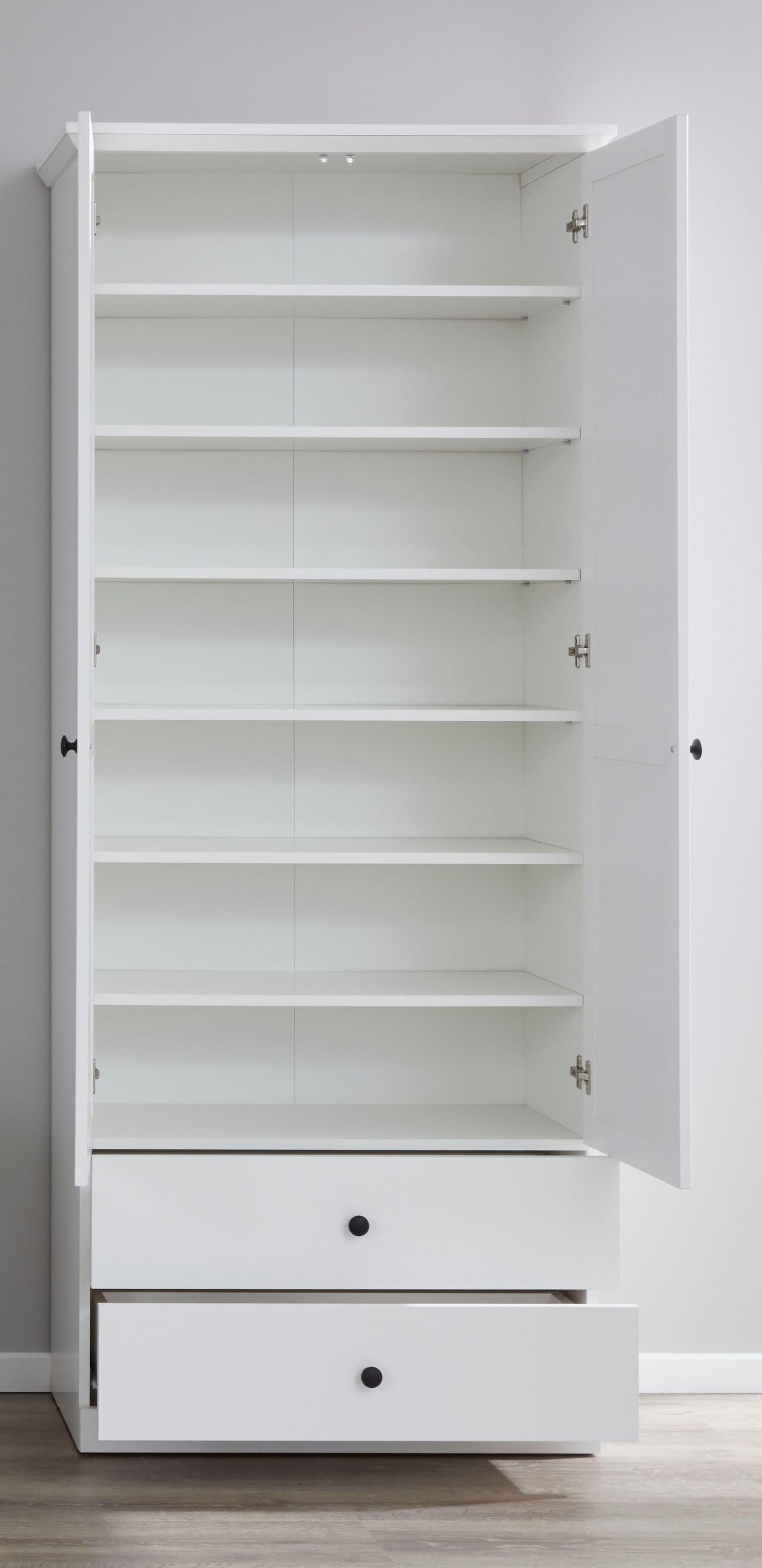 Home affaire Garderobenschrank »Örebro« zeitloser Landhausstil, mit Vollauszug