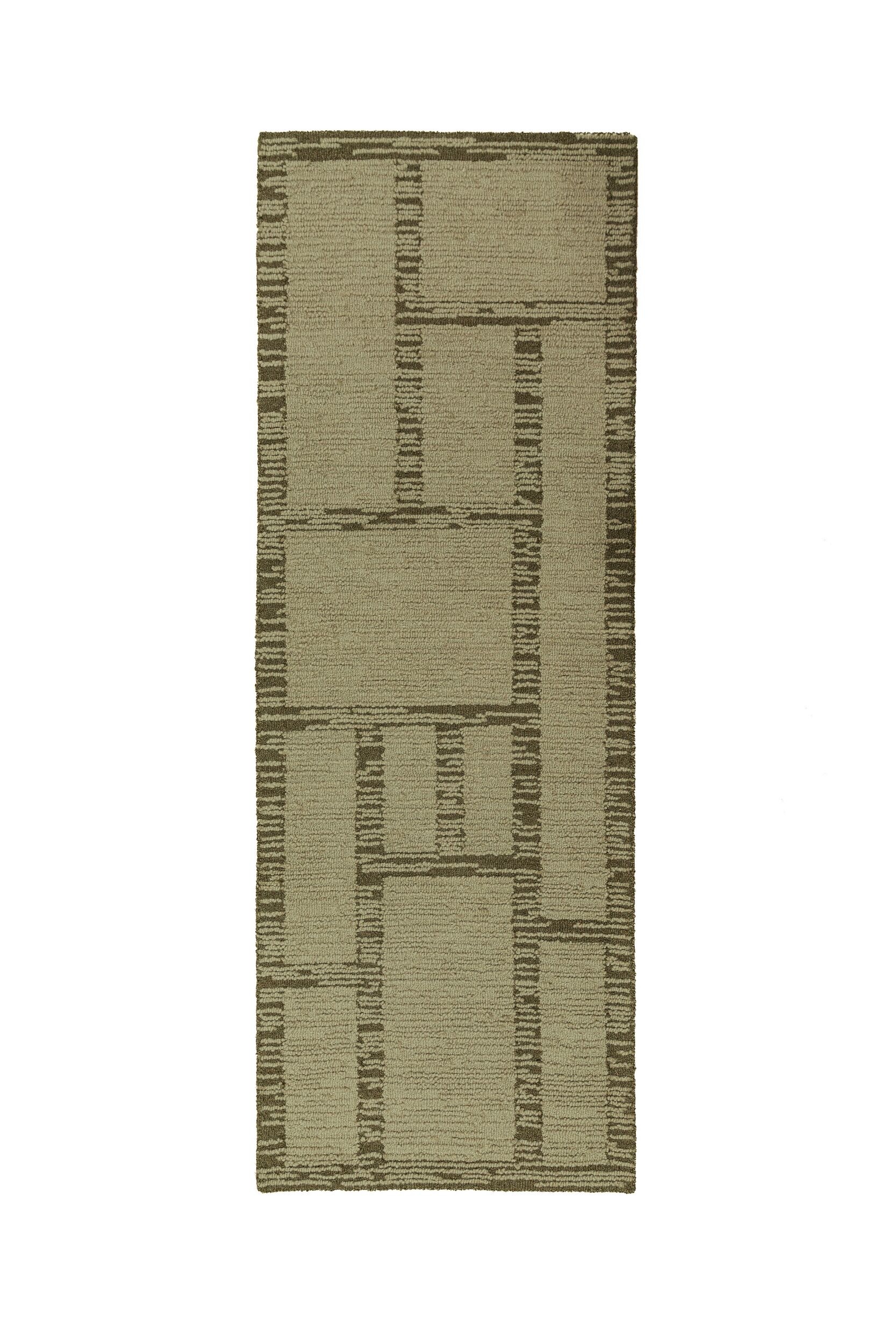 FLAIR RUGS Wollteppich »HARRIS MODULA aus 100% Wolle« rechteckig 12 mm Höhe Strukturierte Oberfläche, handgetuftet, auch als Läufer und in rund