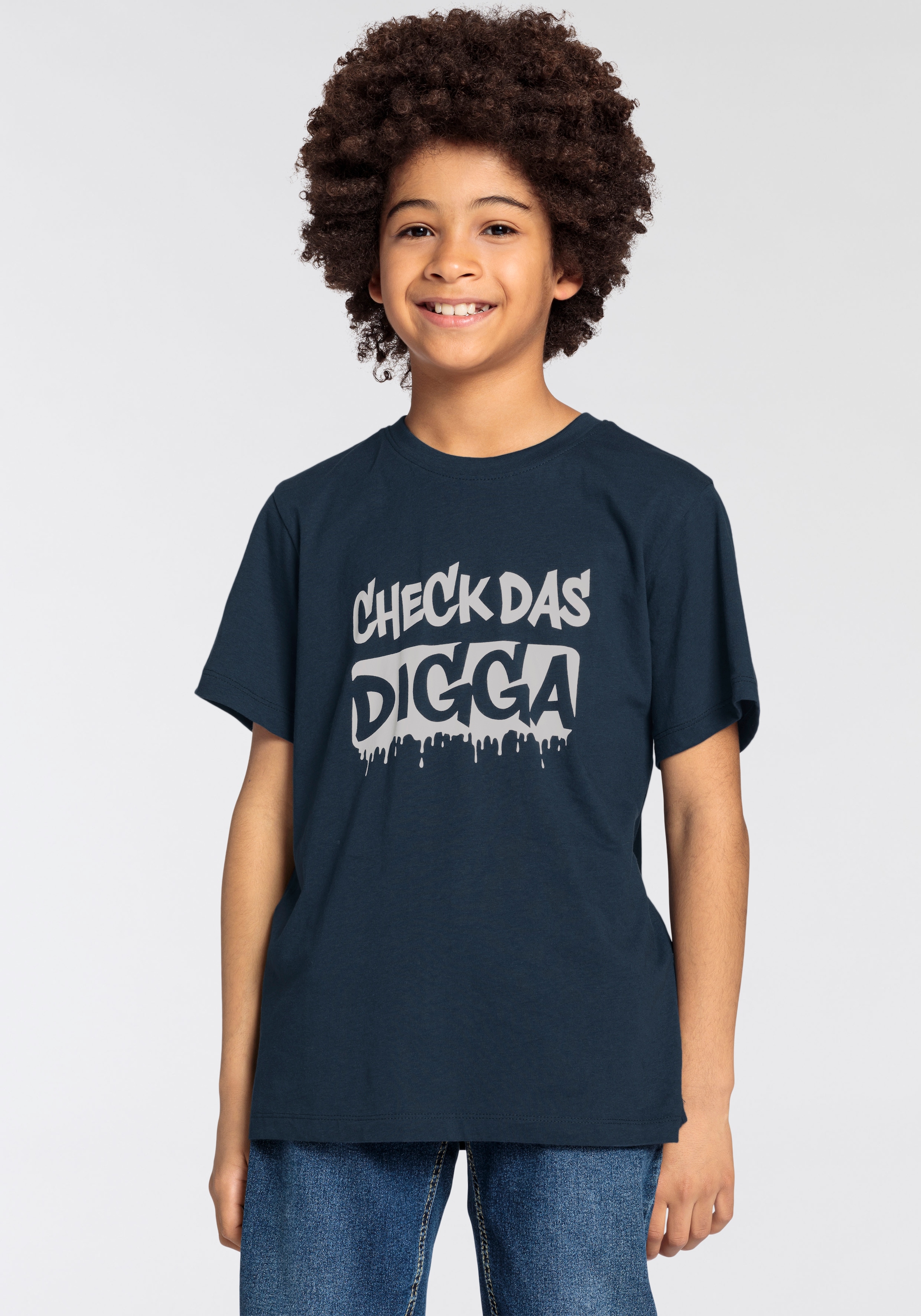 Sprücheshirt Jungen bestellen DAS KIDSWORLD DIGGA«, für T-Shirt online »CHECK