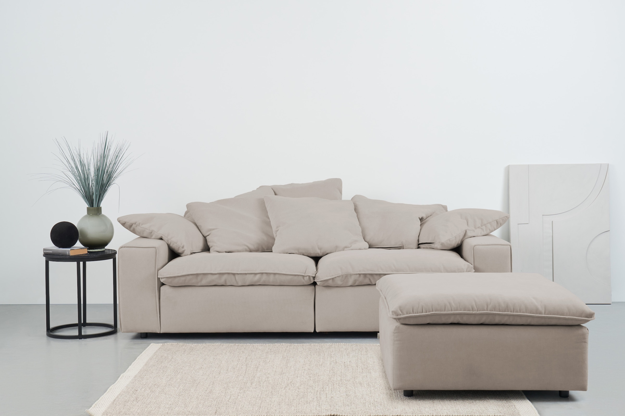 andas Big-Sofa "Venslev", Lounge-Sofa, mit extra tiefer Sitzfläche und lose günstig online kaufen