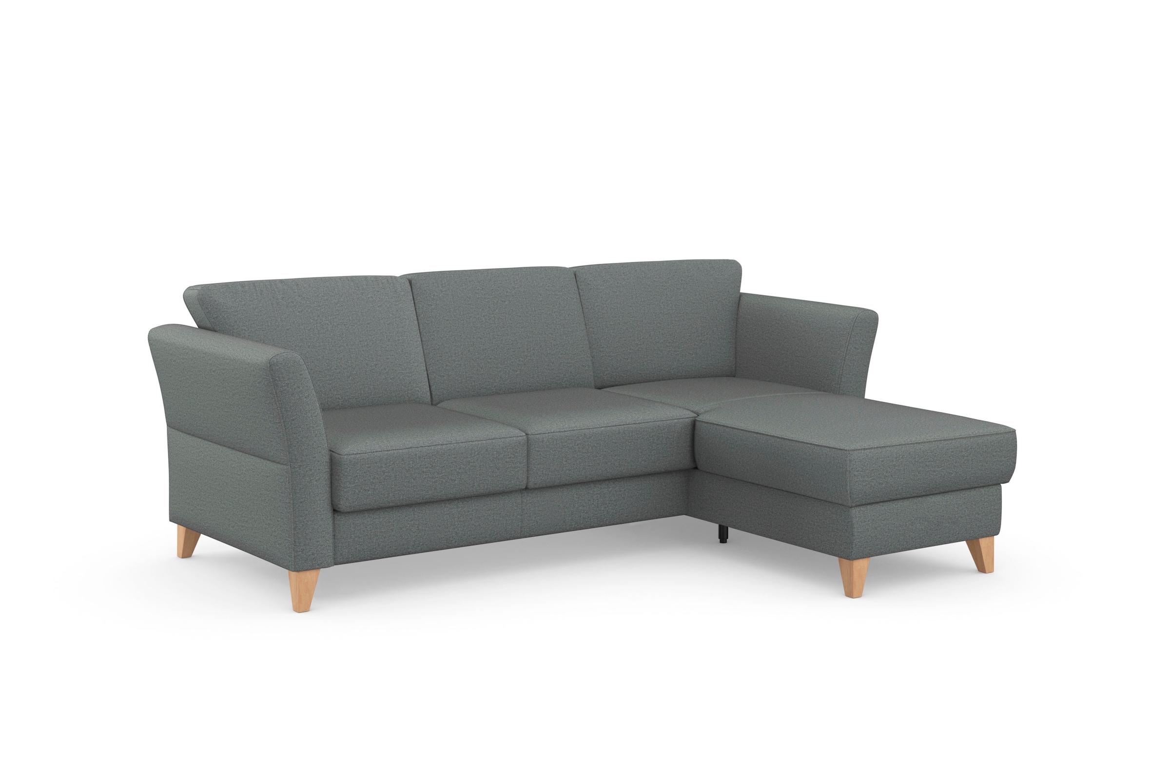 sit&more Ecksofa »Visby L-Form«, Wahlweise mit Bettfunktion und Bettkasten, frei im Raum stellbar