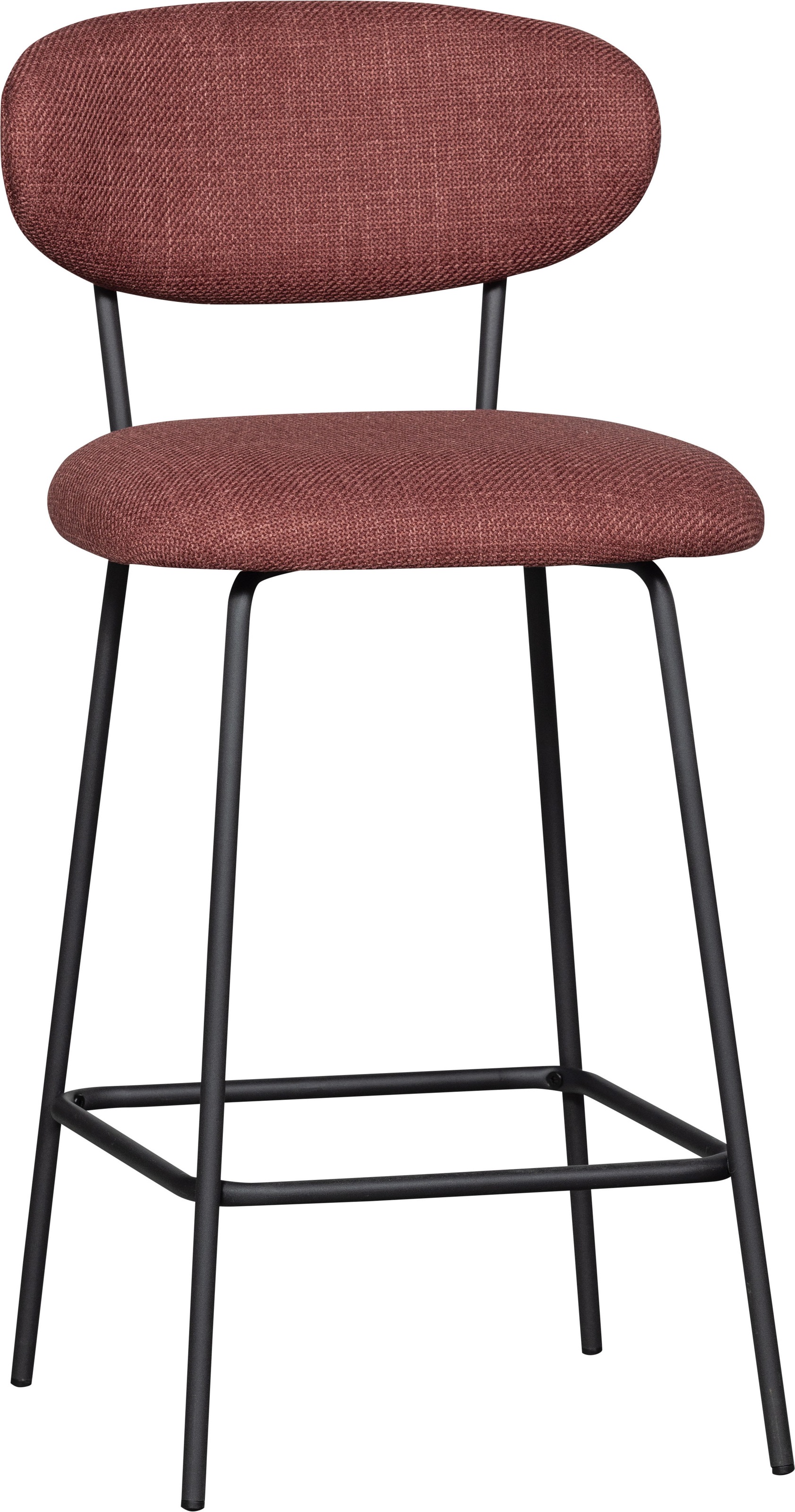 WOOOD Barhocker »Kjeld«, (2 St.), gepolstert mit gewebtem Stoff, Höhe 93 cm
