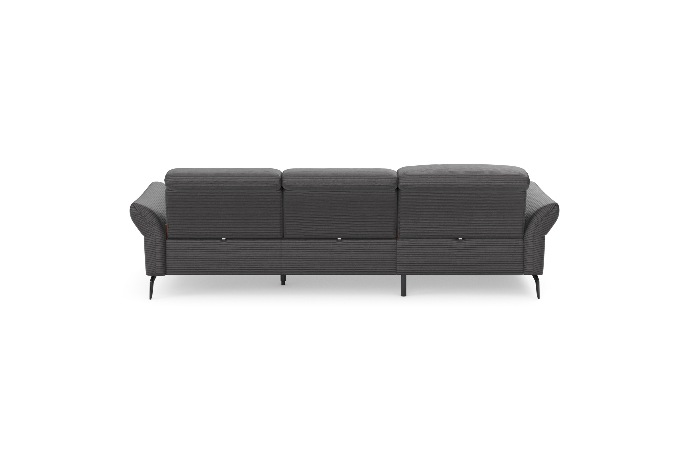 INOSIGN Ecksofa »Coco L-Form«, Sitztiefen-, Arm- und Kopfteilverstellung, Cord-Bezug, Fußhöhe 15 cm