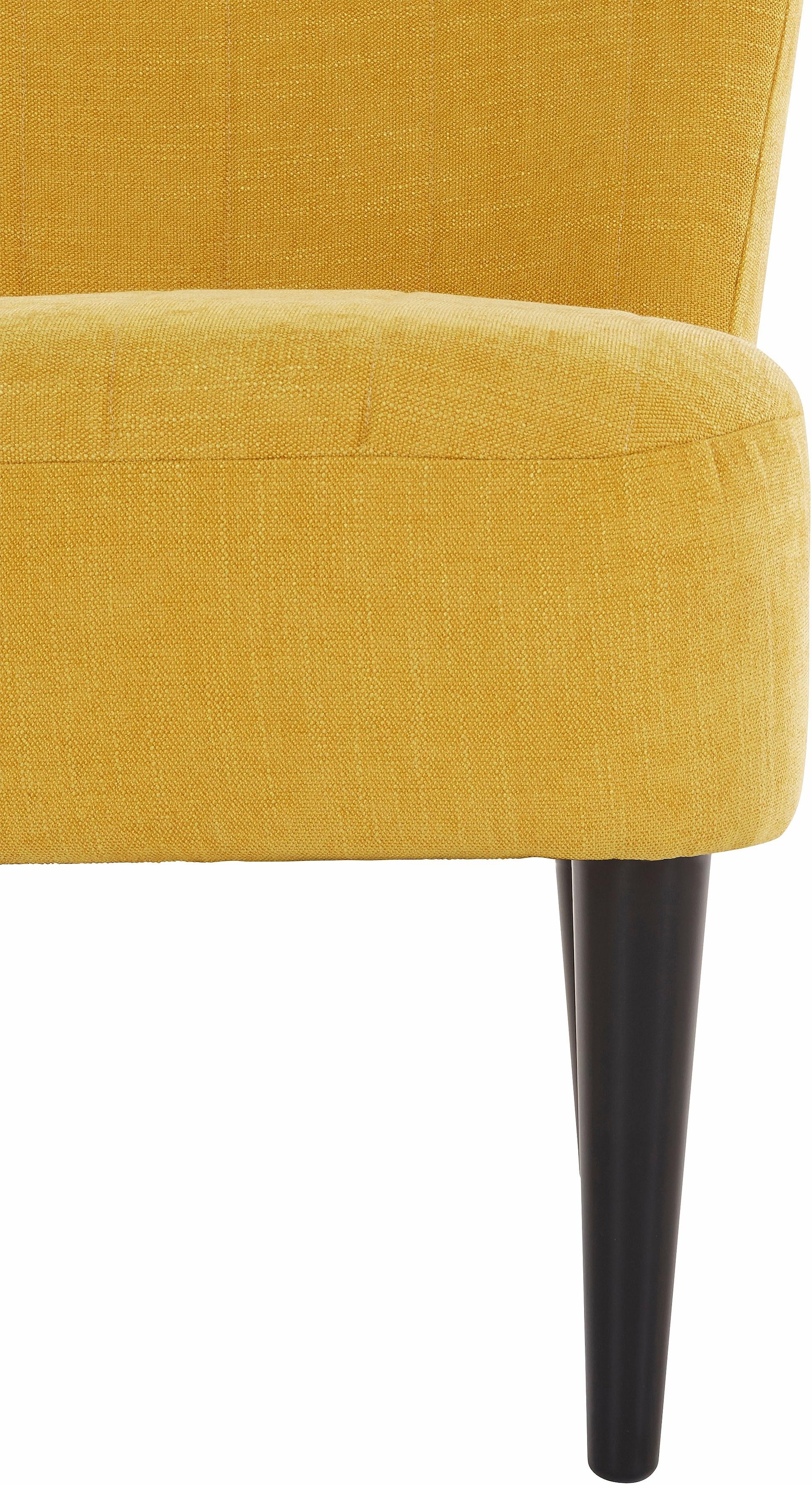 ATLANTIC home collection Cocktailsessel »Jan«, mit Wellenunterfederung, Massivholzfüße