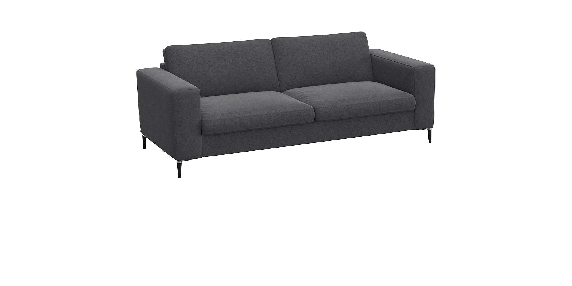 FLEXLUX 2,5-Sitzer »Fiore, superbequemer Sitzkomfort durch Kaltschaum im Sitz«, breite Armlehnen, Füße Alu+schwarz