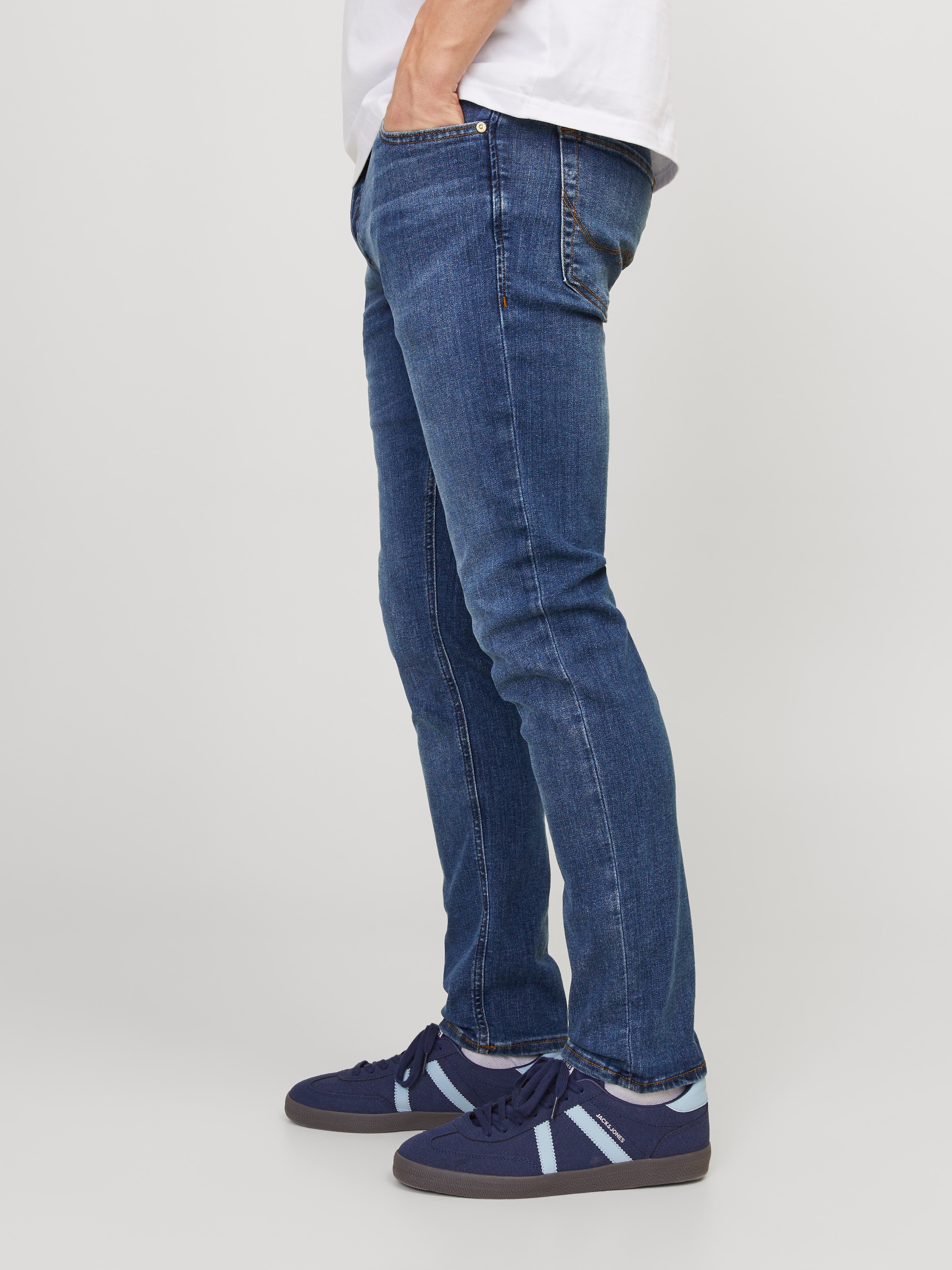 Jack & Jones Slim-fit-Jeans »JJIGLENN  Slim-Fit mit Stretch und praktischer 5-Pocket-Form« Baumwollmischung, slim fit