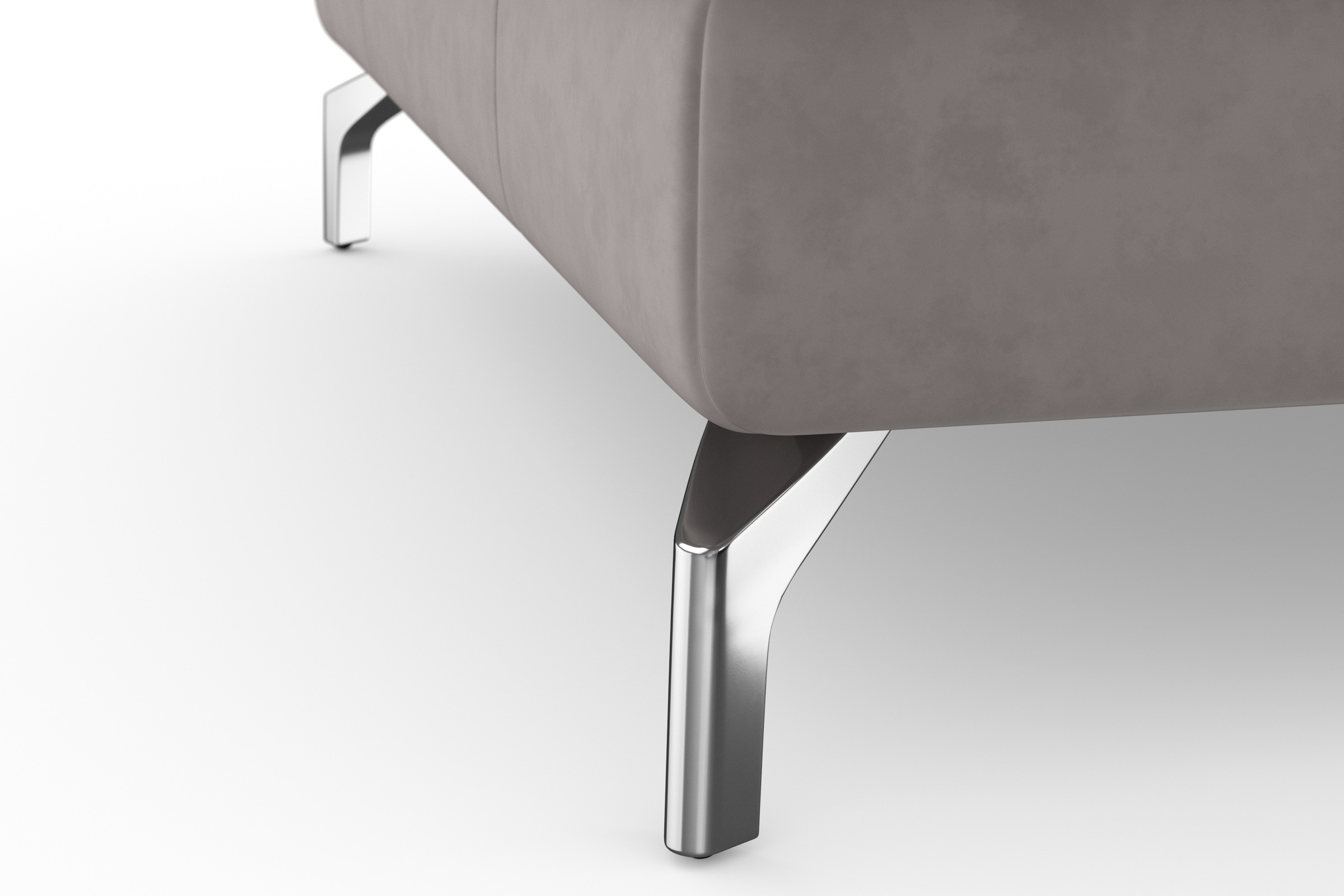 sit&more Ecksofa »Bendigo L-Form«, inklusive Sitztiefenverstellung, Bodenfreiheit 12 cm, in 2 Fußfarben