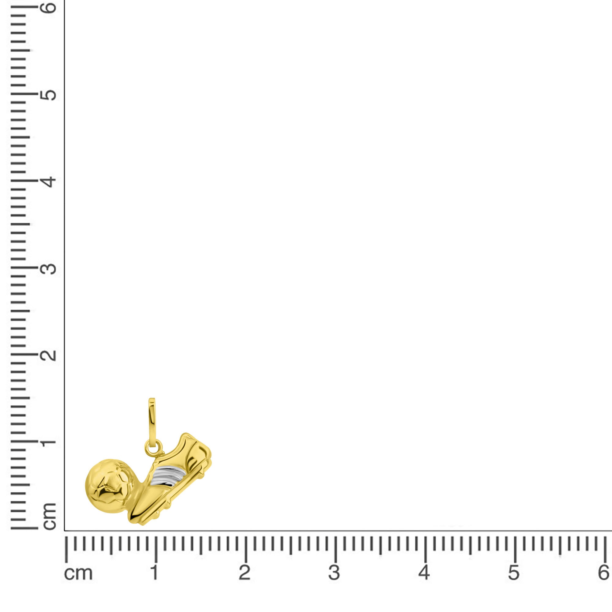 Firetti Kettenanhänger »Schmuck Geschenk Gold 375 Halsschmuck Anhänger Fußall mit Schuh«