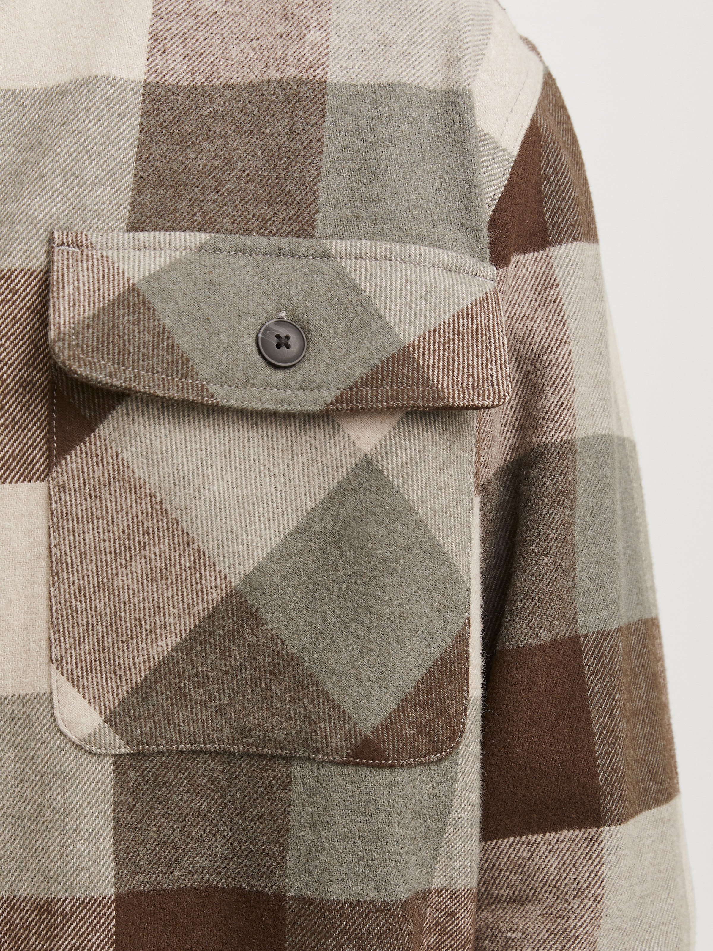 Jack & Jones Langarmhemd »JPRRAYMOND MELANGE CHECK LS OVERSHIRT SN«