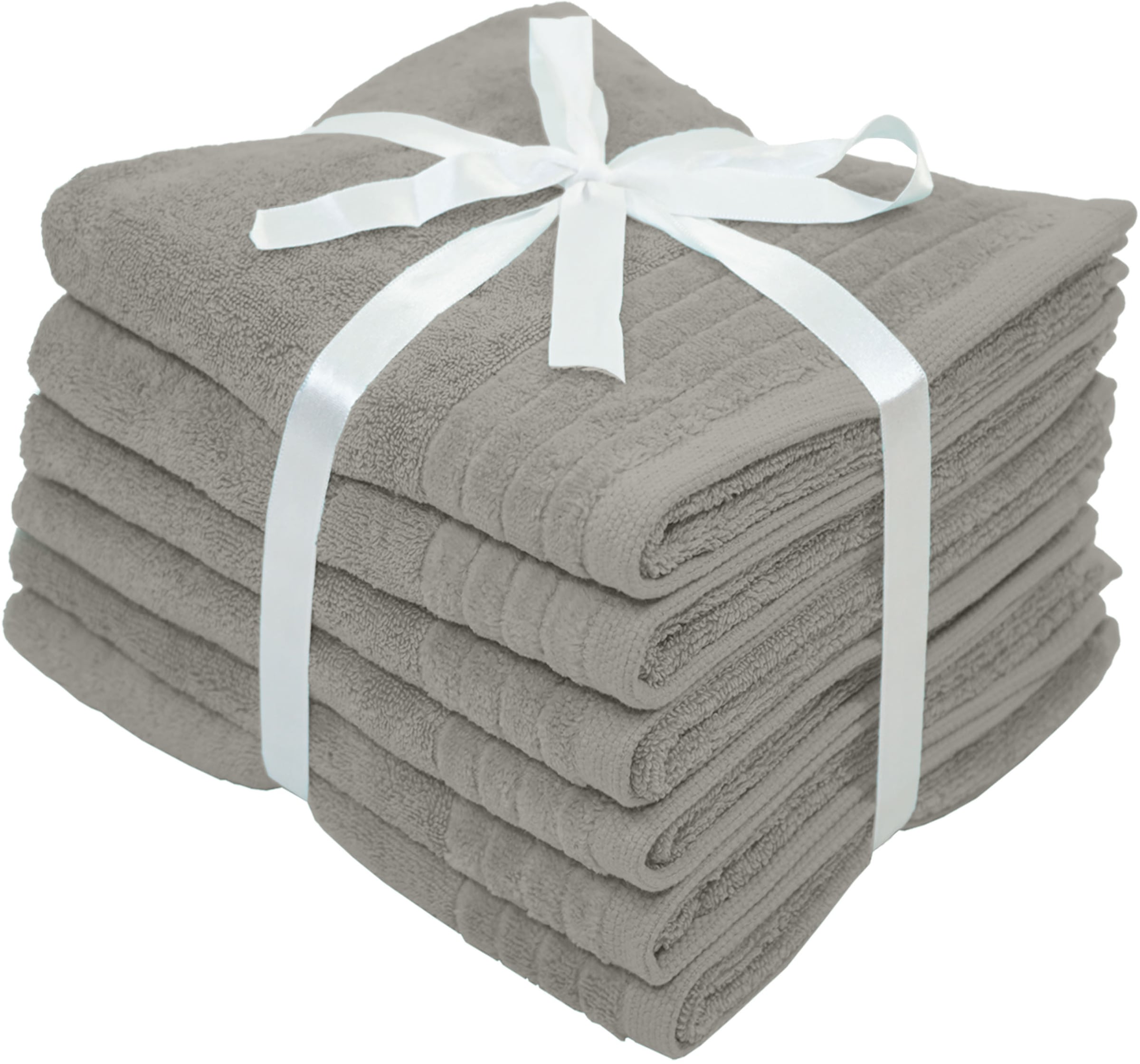 my home Handtücher »Sanremo Premium, Premium Handtücher, 600 gr/m², 40x70cm«, (Set, 6 St., 6x 40x70cm), mit Bordüre, einfarbig, flauschig und weich, Händehandtücher