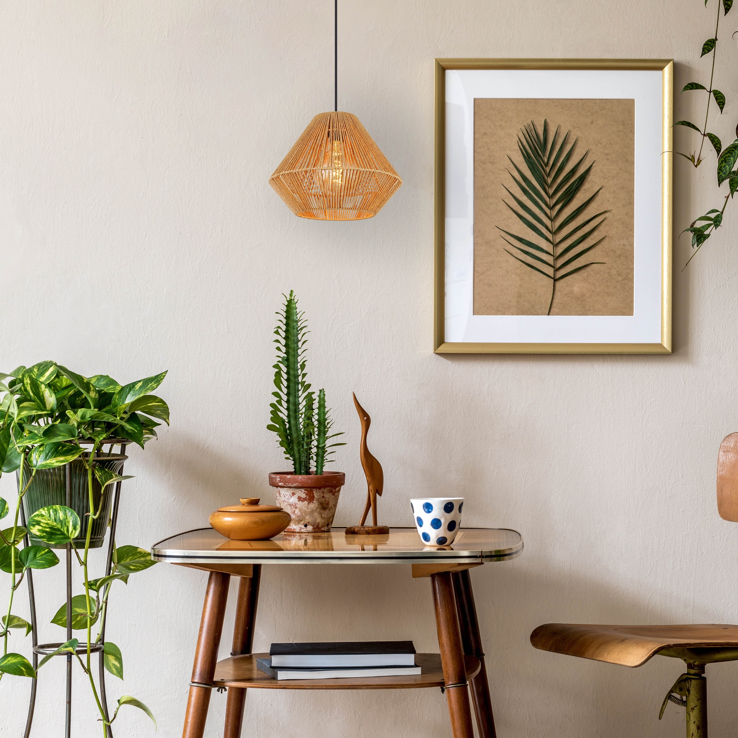 GLOBO LIGHTING Hängeleuchte »HOUDINI«, Leuchtmittel E27 | ohne Leuchtmittel, Hängelampe/Pendelleuchte/Esszimmer/Wohnzimmer/Esstisch