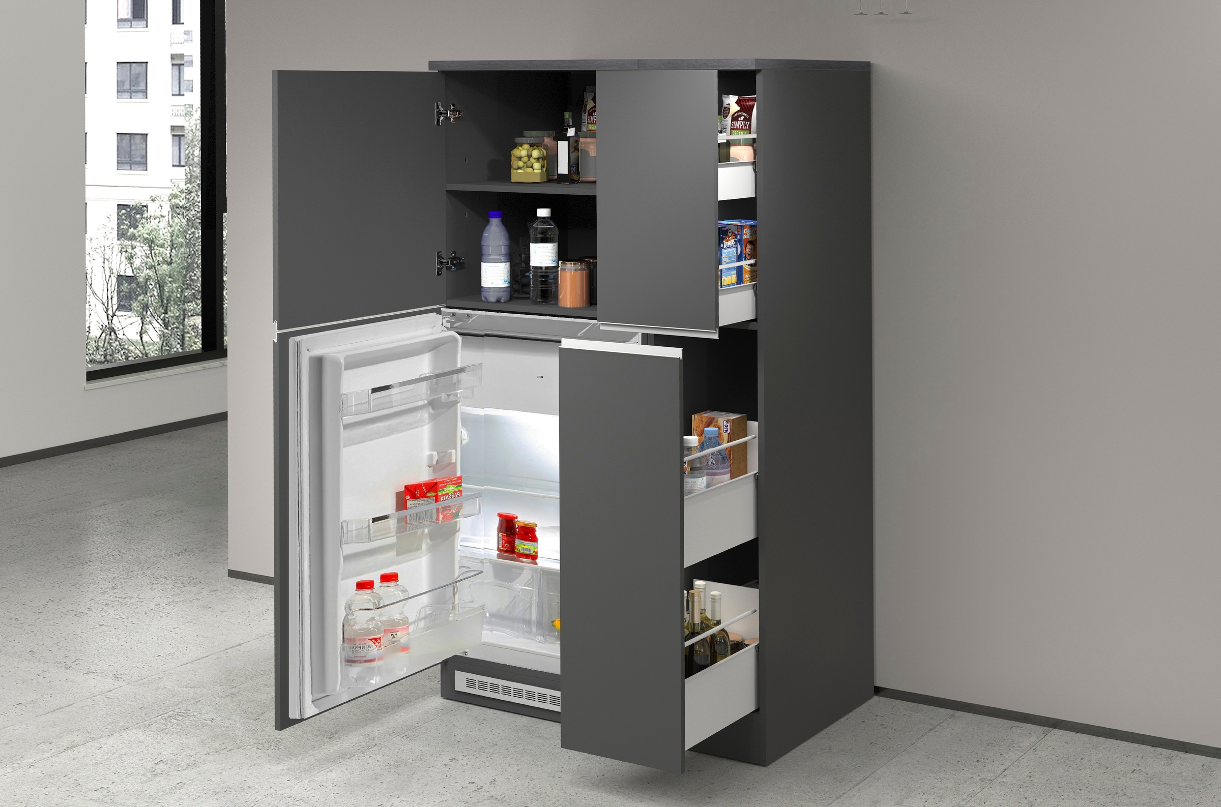 KOCHSTATION Küche »KS-Sole Küchenschrank-Set«, Breite 90 cm,Umbau-und Apoth günstig online kaufen