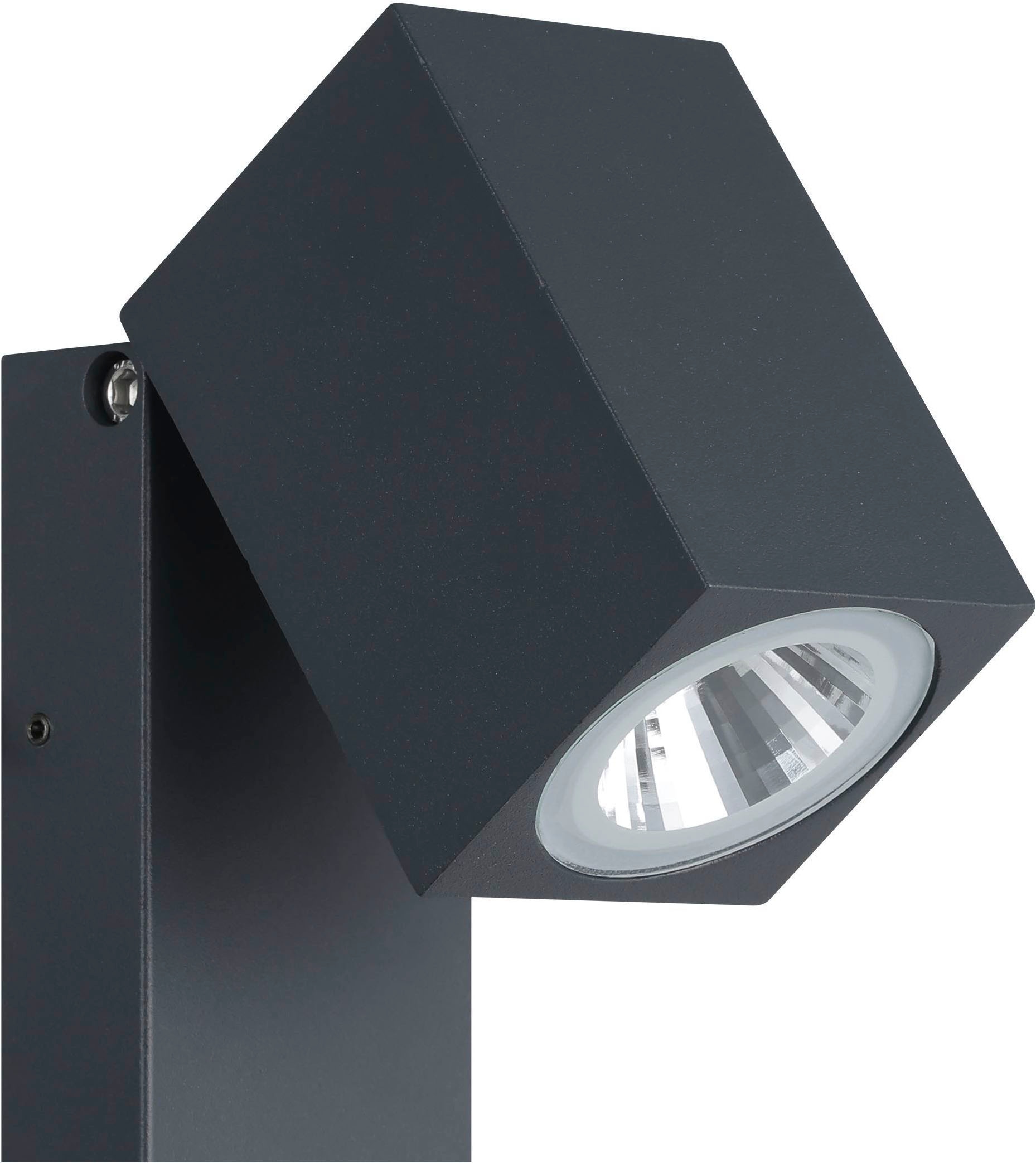 EGLO Wandleuchte »Sakeda Außen-Wandlampe, Außenleuchte, Aluguss, IP44, Außenlampe, Lampe« LED-Modul 1 Stk. Warmweiß Wand-/Deckenleuchte - L7 x H17 x AL10 cm - anthrazit - 1X5W inkl.
