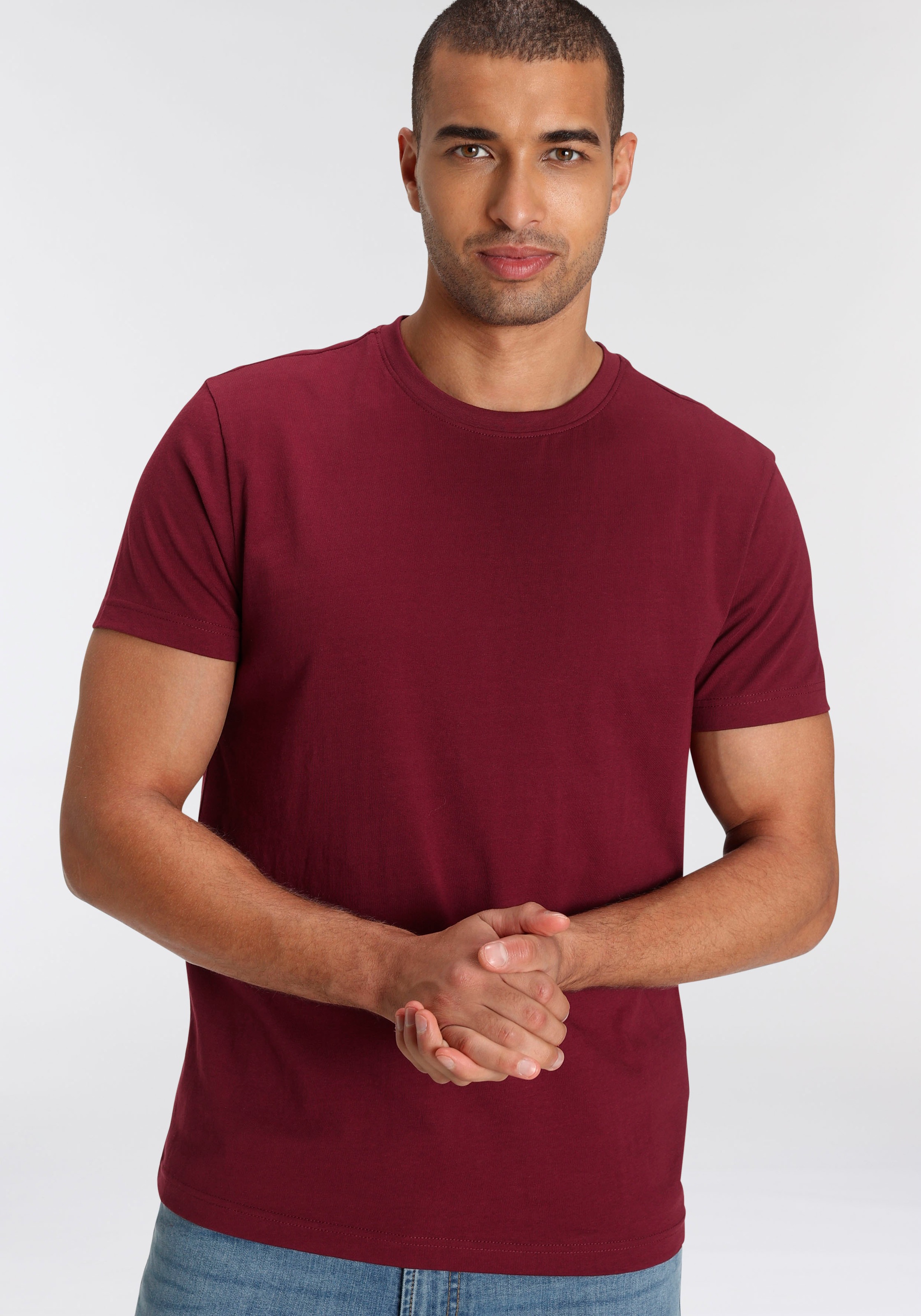 AJC T-Shirt, (3er-Pack), lockere Passform, Basic-Stil
