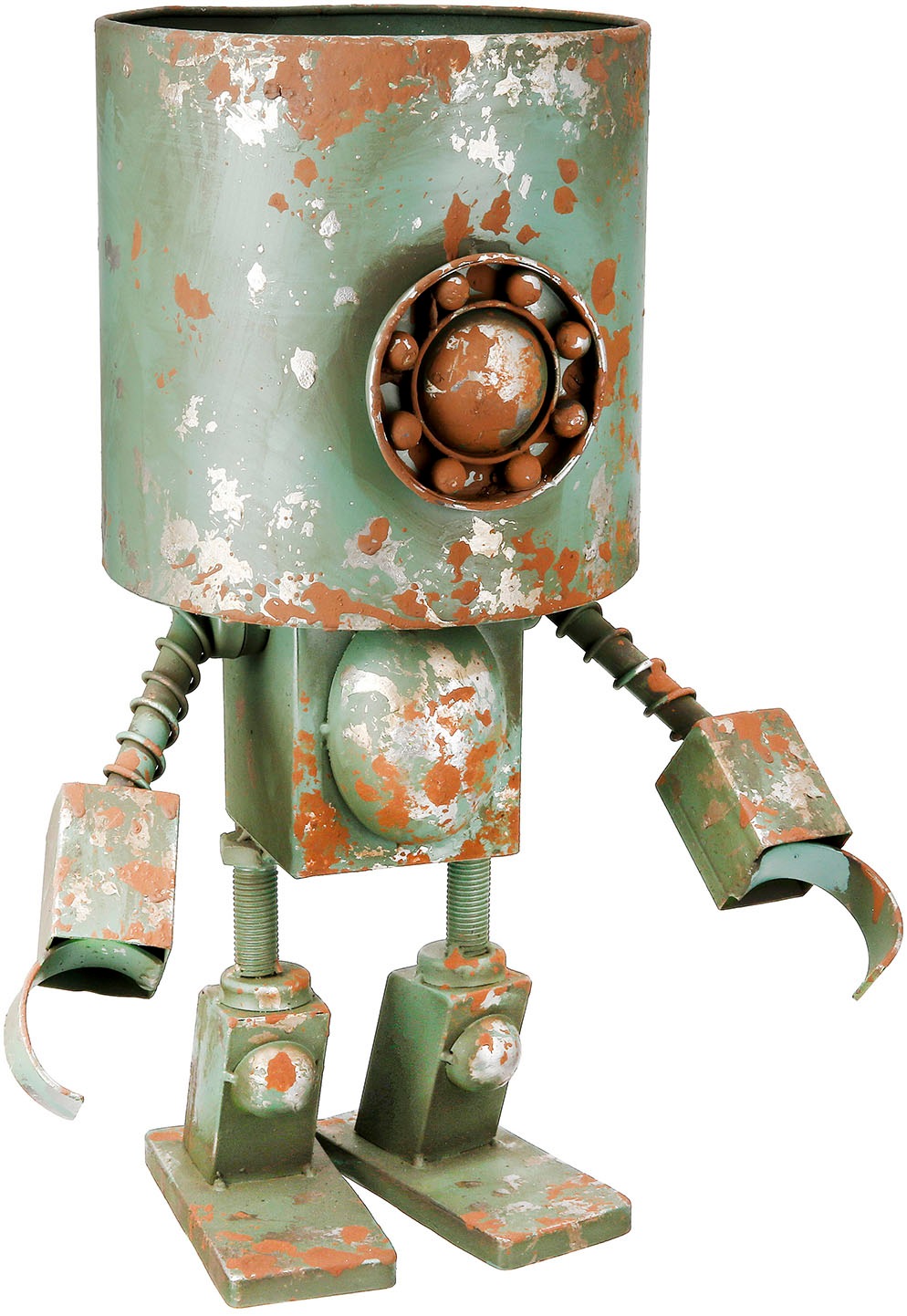 Casablanca by Gilde Übertopf »Übertopf Roboter Robotic grün H. 42 cm«, (1 St.)