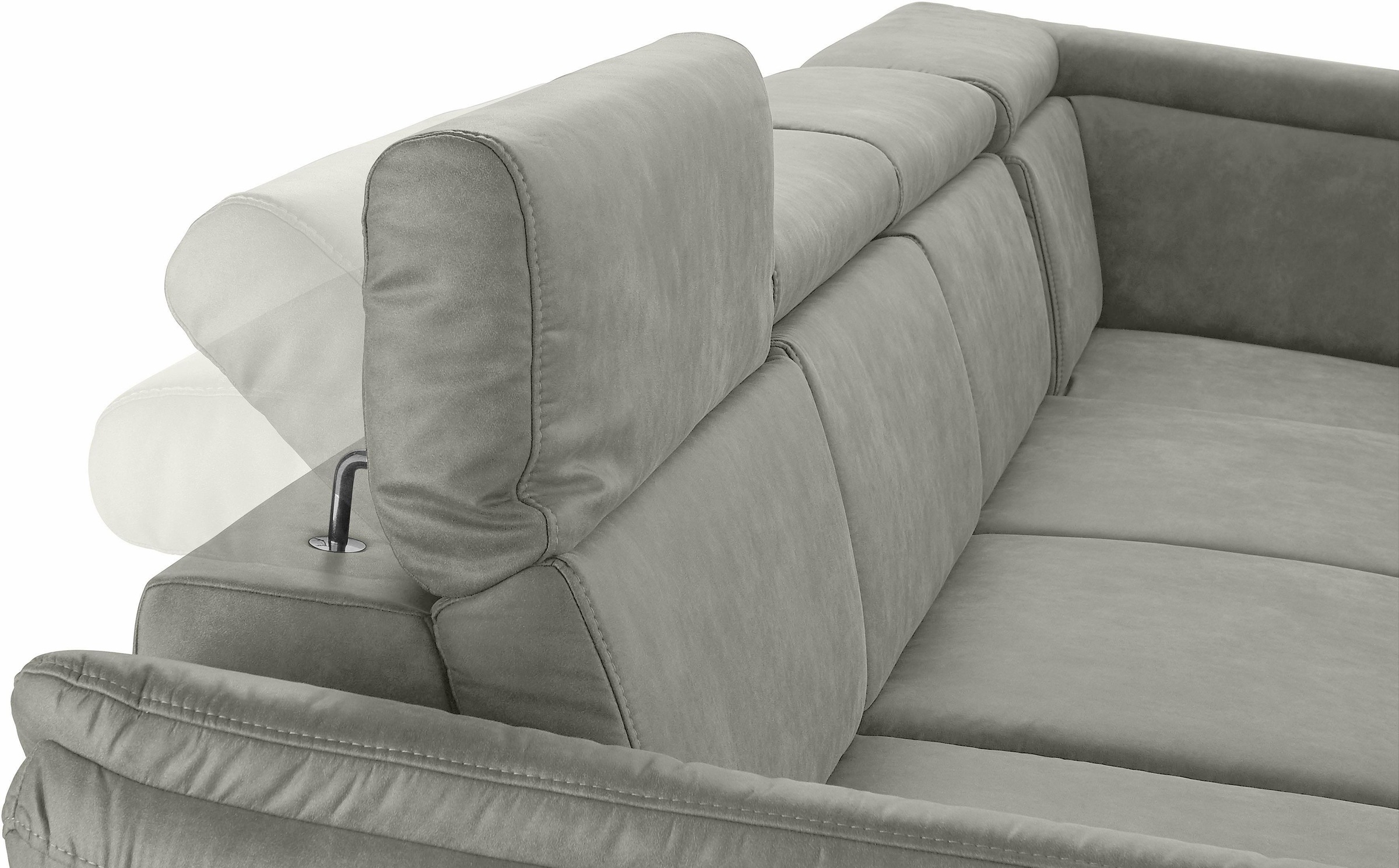 sit&more Wohnlandschaft »Avignon U-Form«, wahlweise mit Bettfunktion und Stauraum, inklusive Kopfteilverstellung