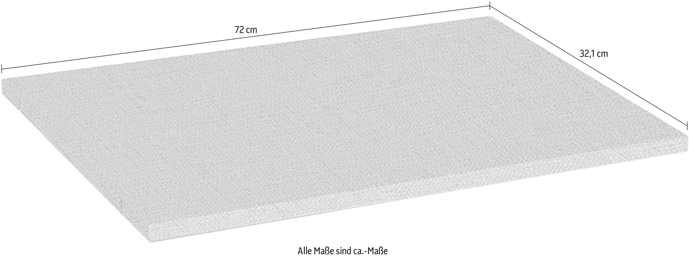 OTTO home Einlegeboden »Onyx« (B/T/H): 72/32,1/8 cm,  im praktischen 2er-Set