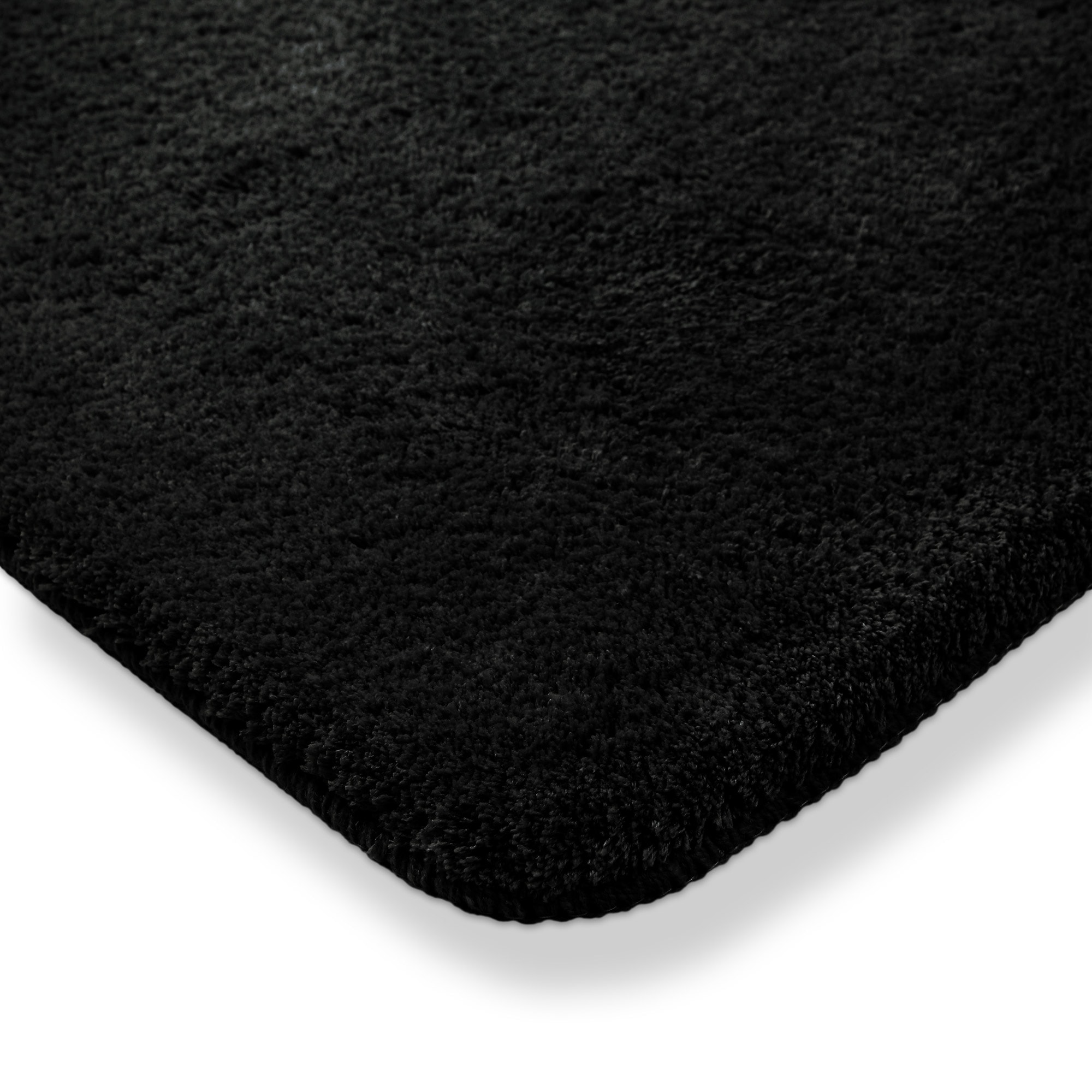 my home Badematte »Neele«, rutschhemmend beschichtet, schnell trocknend, Badteppich, getuftet, modern, Uni, antirutsch, flauschig, hochflor