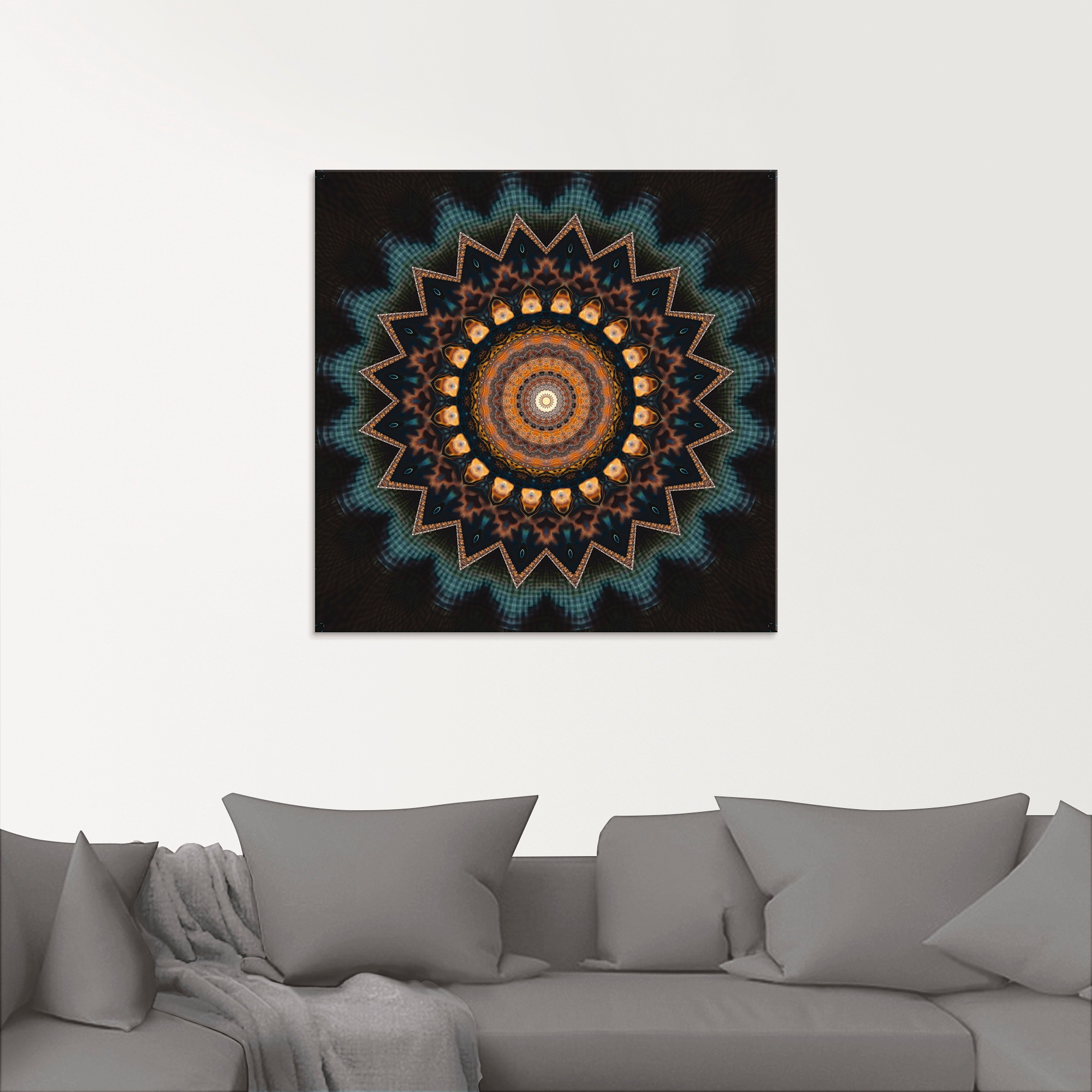 Artland Glasbild »Mandala kosmisches Bewusstsein«, Muster, (1 St.), in vers günstig online kaufen