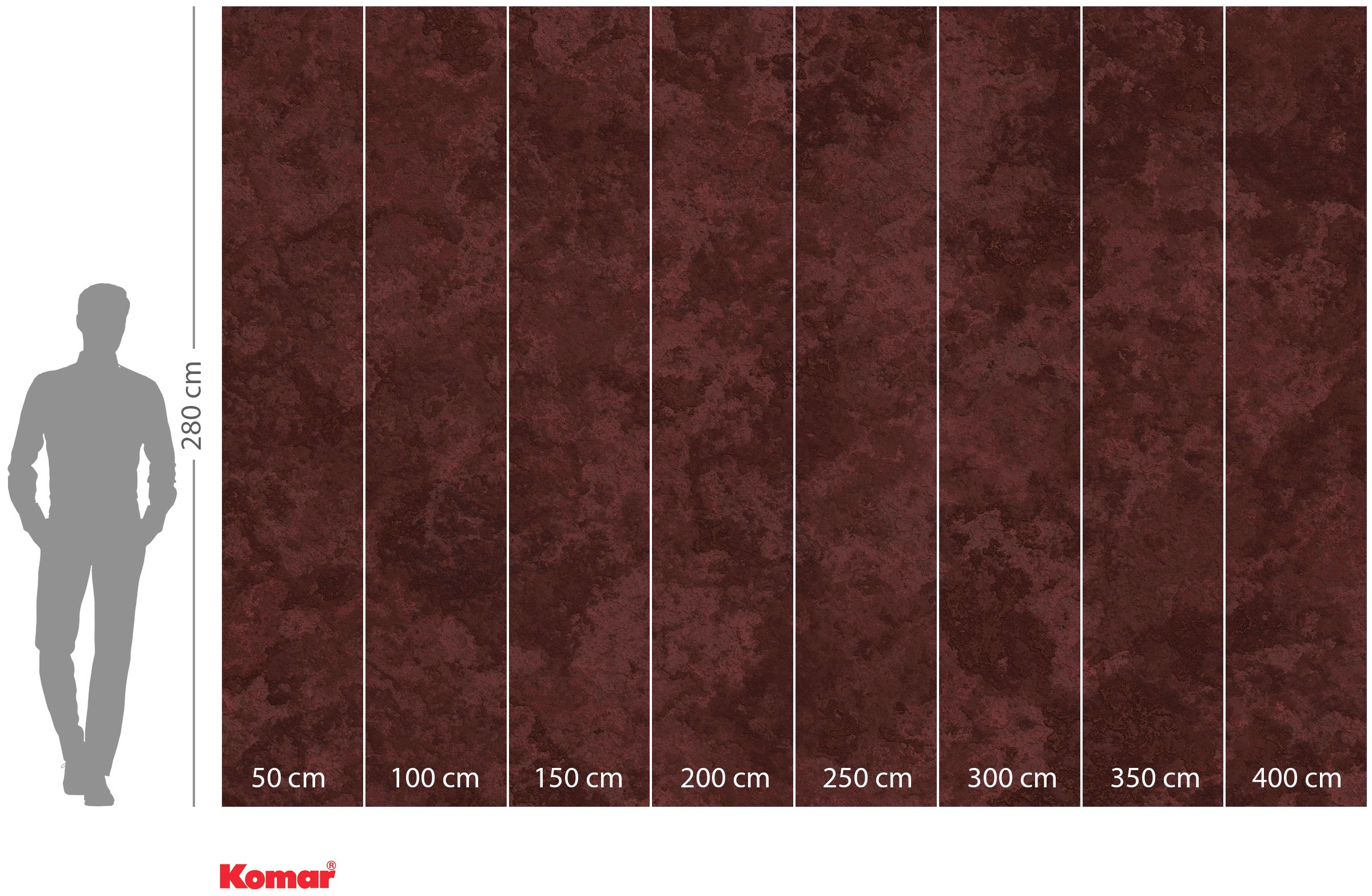 Komar Vliestapete »Digitaldruck Vlies - The Wall - Größe 400 x 280 cm«, bedruckt, Wohnzimmer, Schlafzimmer